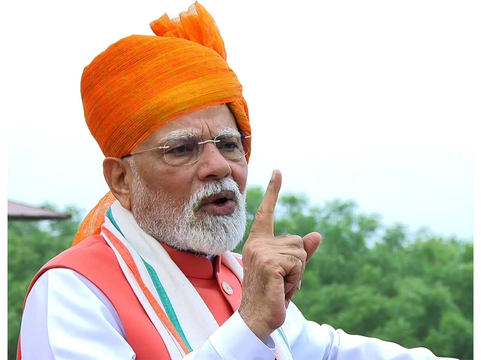 Prime Minister Narendra Modi addresses the nation during 79th Independence Day celebration (Photo/ANI)