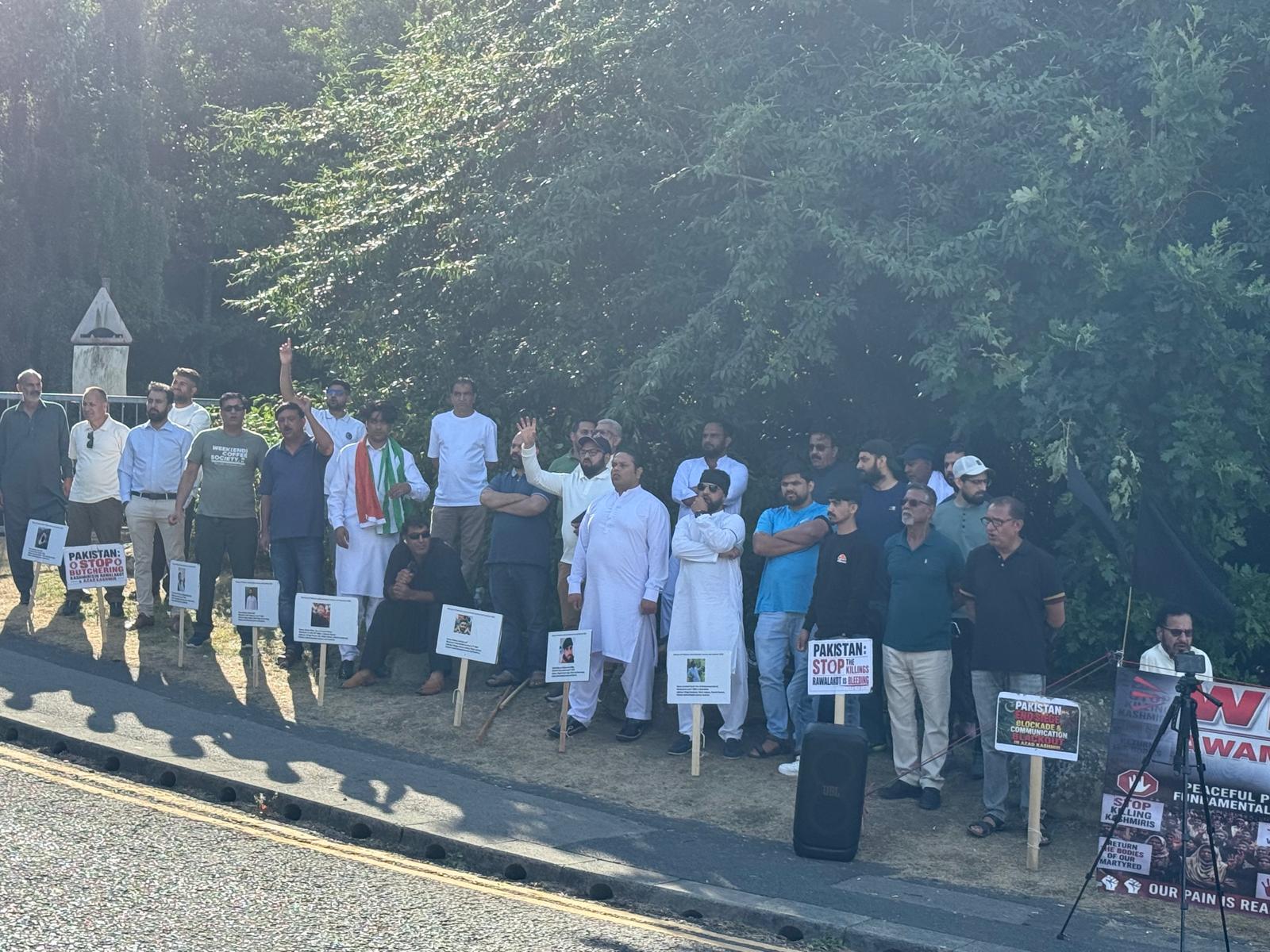 Visual from the protest (Photo/ANI) Visual from the protest (Photo/ANI)