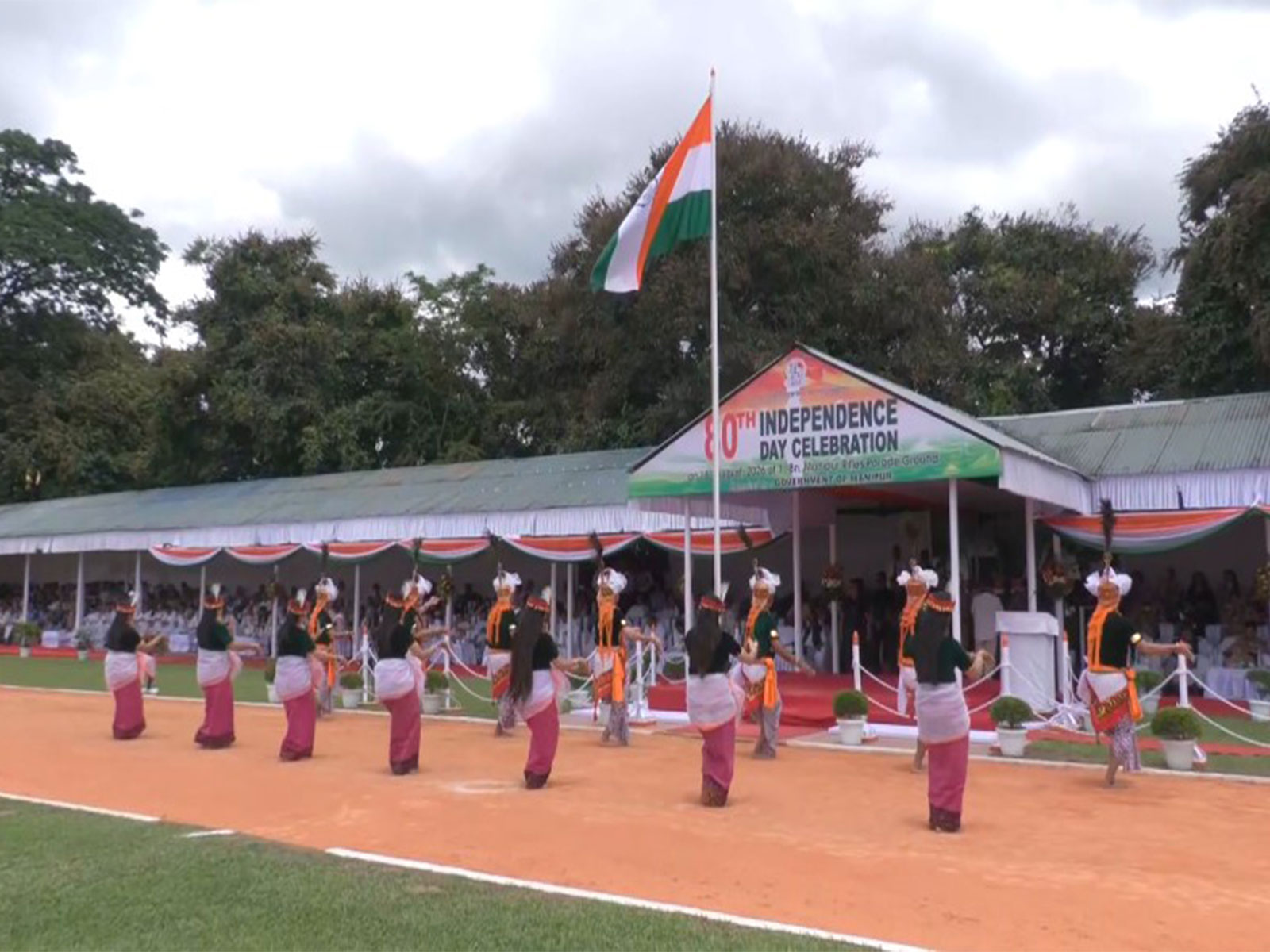 I-Day celebrations at 1st Manipur Rifles Parade Ground in Imphal (Photo: ANI)