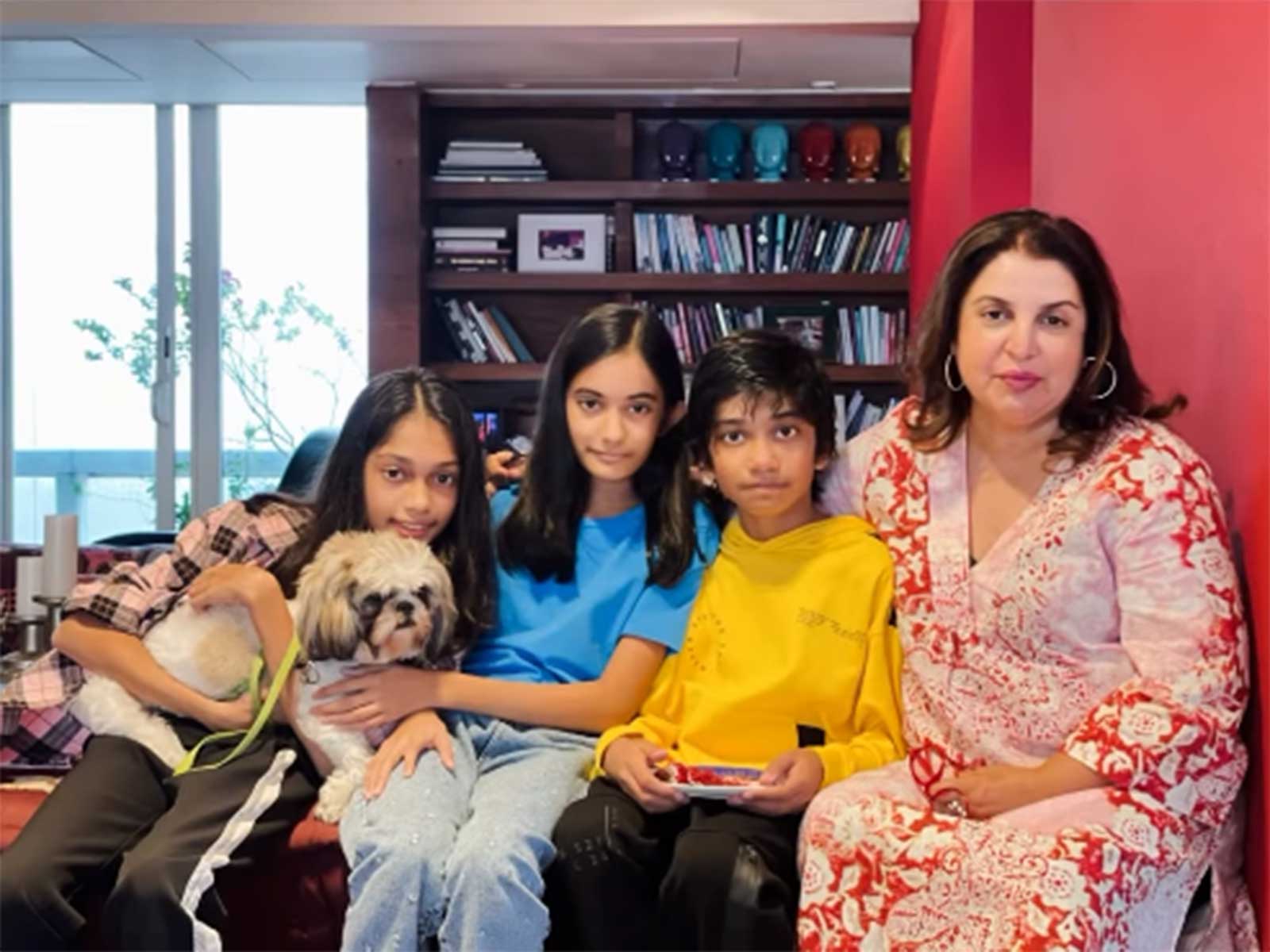 Farah Khan with her kids (Photo/instagram/@farahkhankunder) Farah Khan with her kids (Photo/instagram/@farahkhankunder)