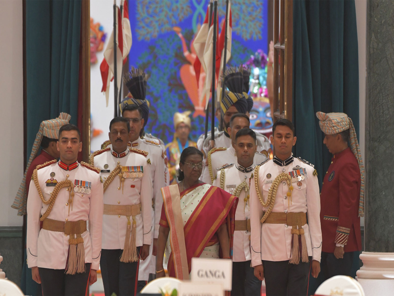 President Droupadi Murmu hosts I-Day ‘At Home’ reception at Rashtrapati Bhavan (Photo/ANI)