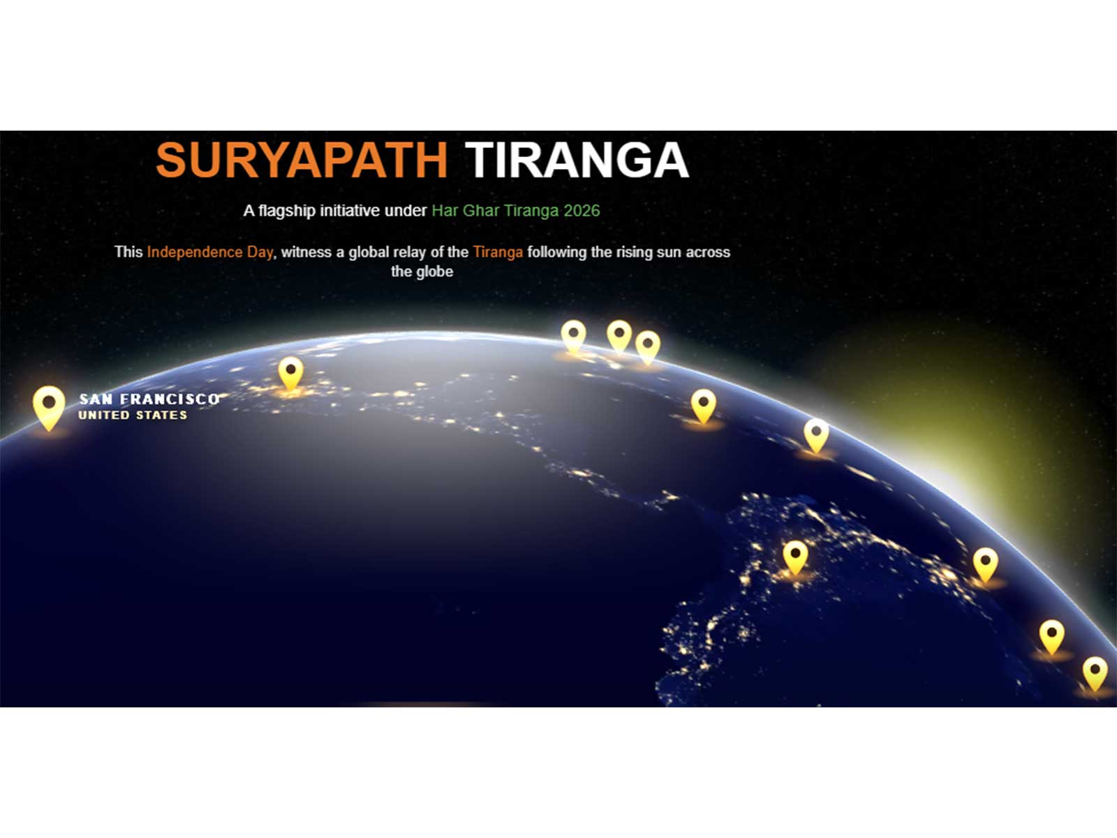 Suryapath Tiranga Global Relay (Photo/www.harghartiranga.com)