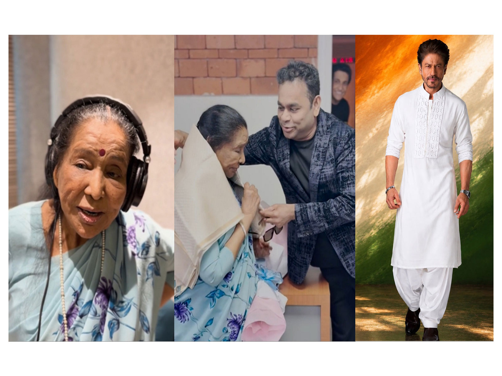 AR Rahman's tribute song for legendary Asha Bhosle (Photo/X@arrahman) and Shah Rukh Khan (Photo/Instagram@iamsrk)