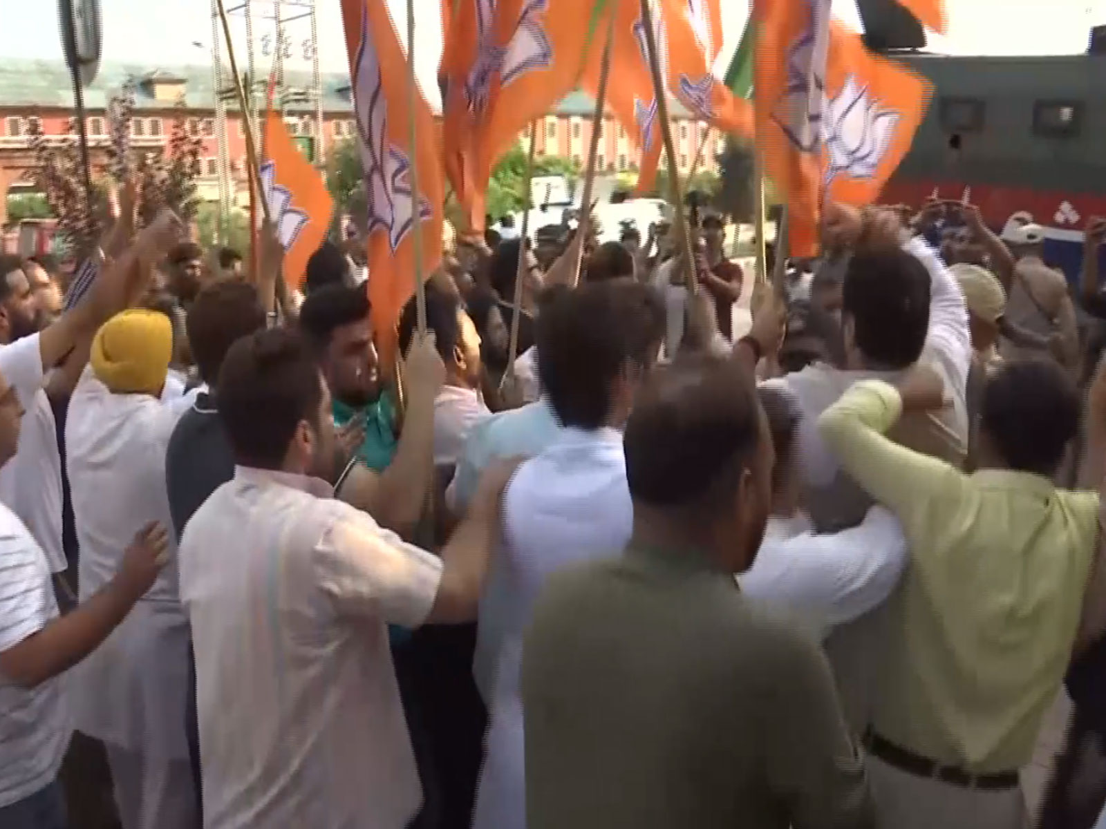 Visual from protest (Photo/ANI) Visual from protest (Photo/ANI)