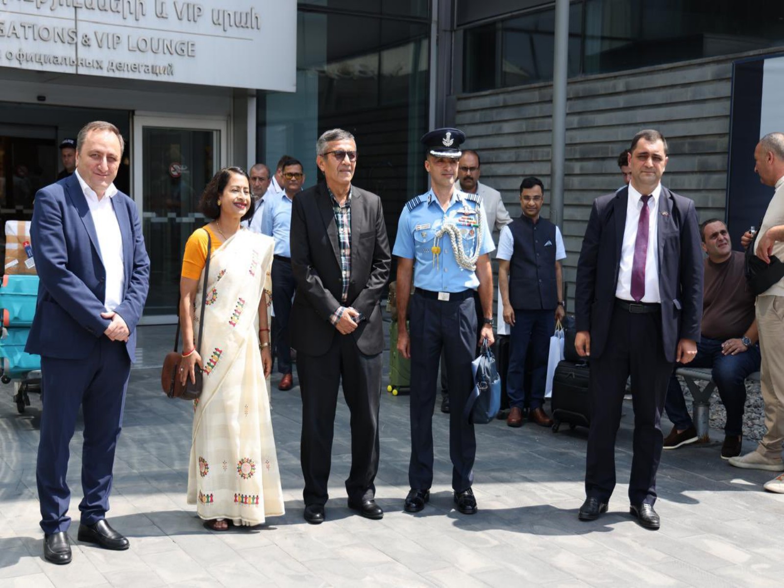 Defence Secretary Rajesh Kumar Singh arrives in Yerevan for a two-day visit. (Photo: X/@SpokespersonMoD) Defence Secretary Rajesh Kumar Singh arrives in Yerevan for a two-day visit. (Photo: X/@SpokespersonMoD)