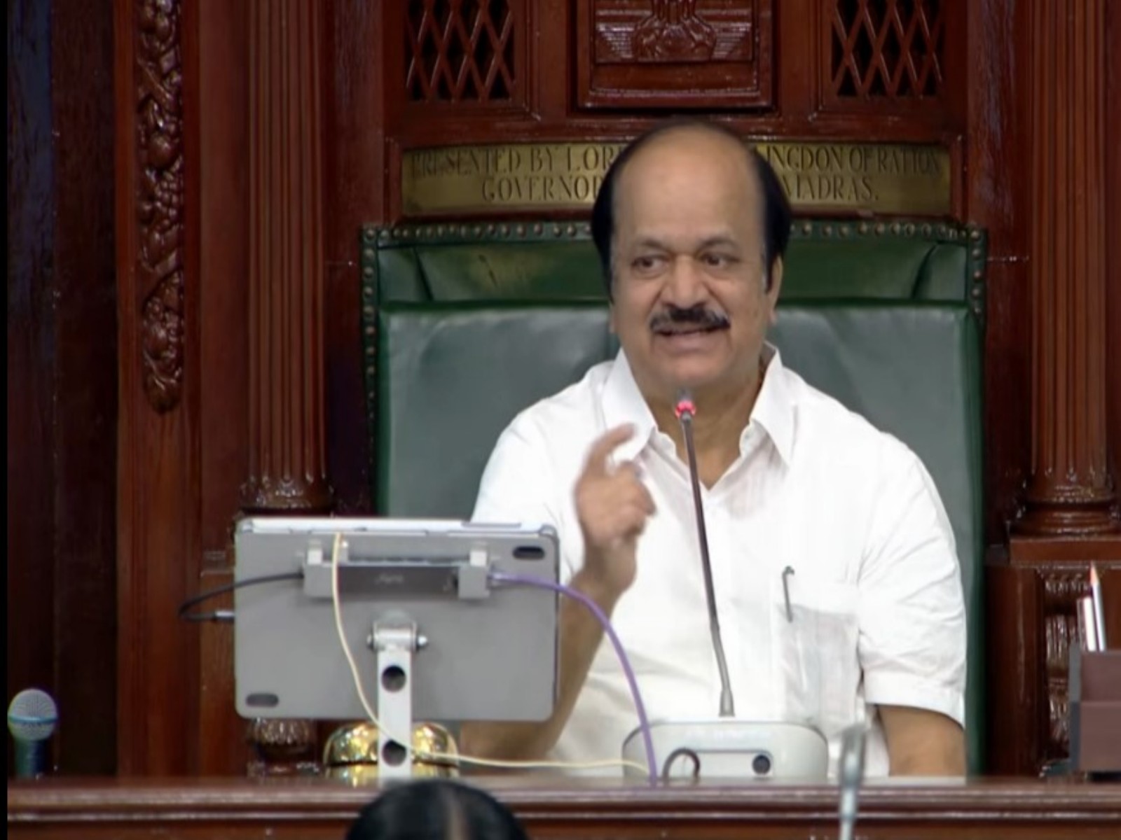 Tamil Nadu Assembly Speaker JCD Prabhakar (Photo:ANI)