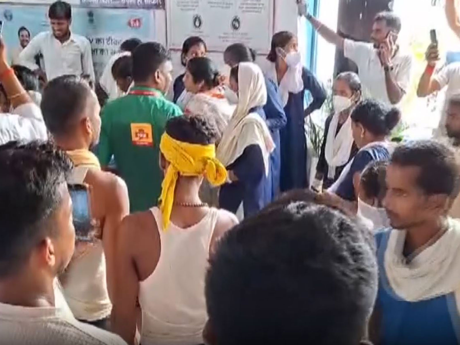 People injured in stampeded at the Hospital (Photo/ANI)