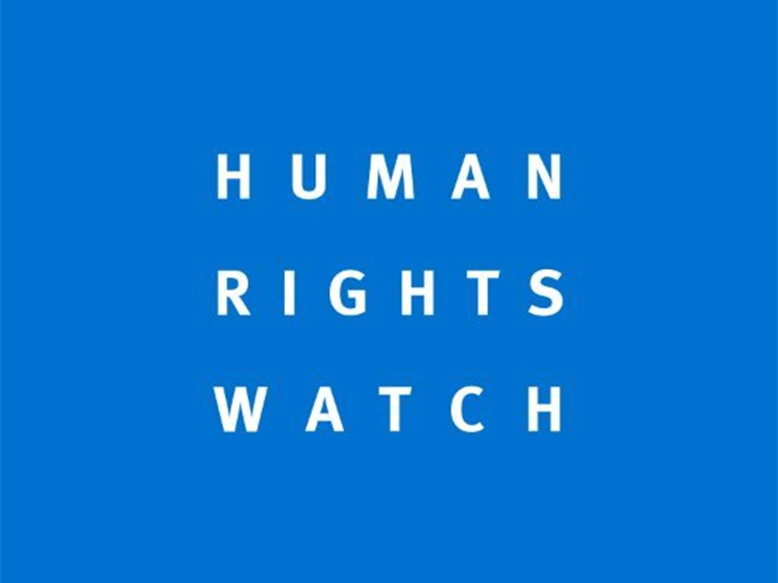 Human Rights Watch logo. (Photo/@hrw) Human Rights Watch logo. (Photo/@hrw)