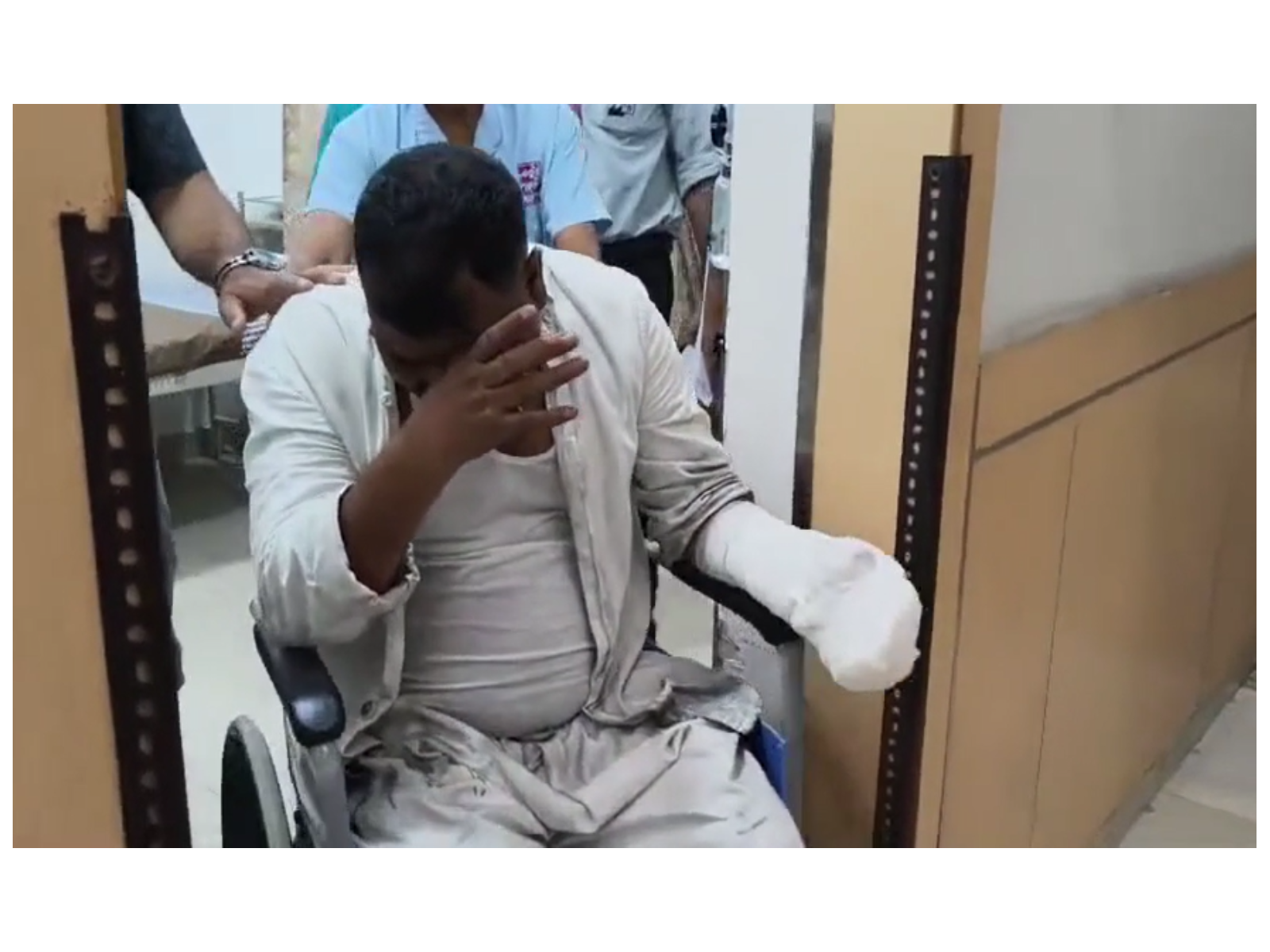 Injured employee Vasudev Ram (Photo/ANI) Injured employee Vasudev Ram (Photo/ANI)