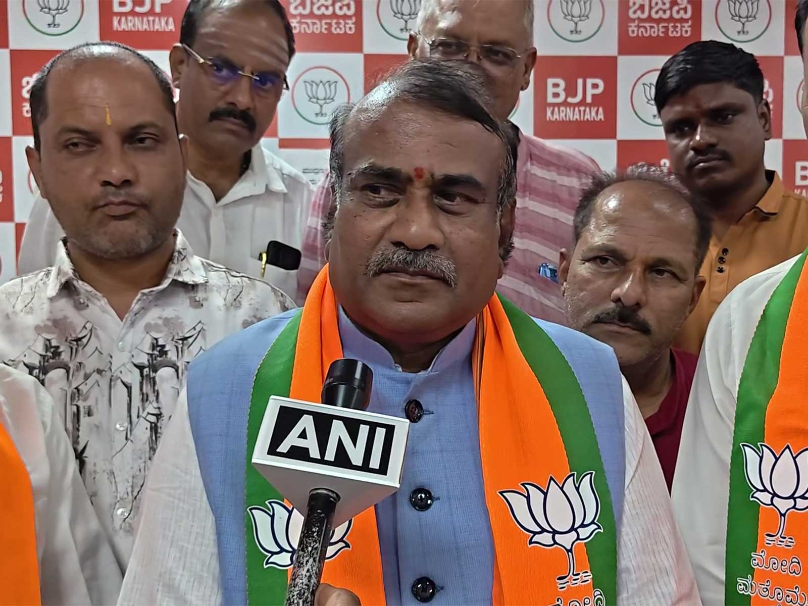 BJP National Vice President M Nagaraja (Photo/ANI)