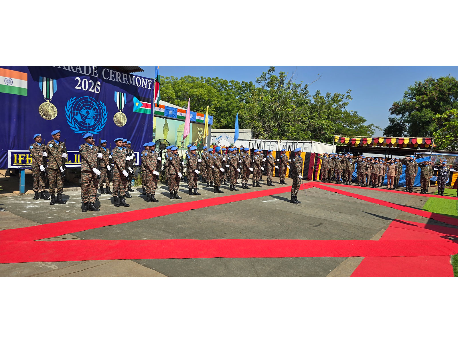 200+ Indian Peacekeepers awarded UN Medals in South Sudan (Photo/X@unmissmedia) 200+ Indian Peacekeepers awarded UN Medals in South Sudan (Photo/X@unmissmedia)