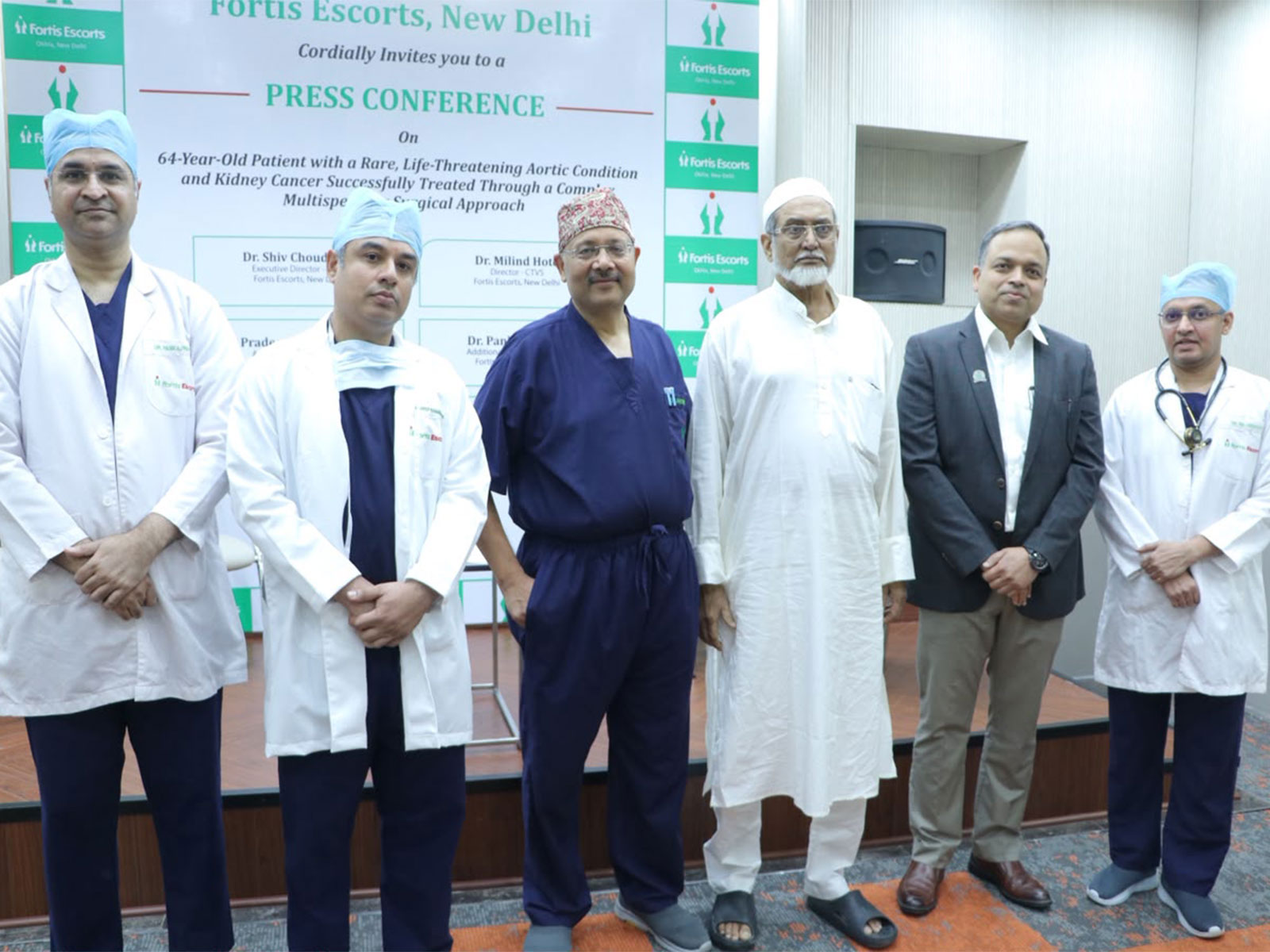 Doctors at Private Hospital in Delhi, have achieved a major medical breakthrough by successfully treating three life-threatening conditions (Photo/ANI)