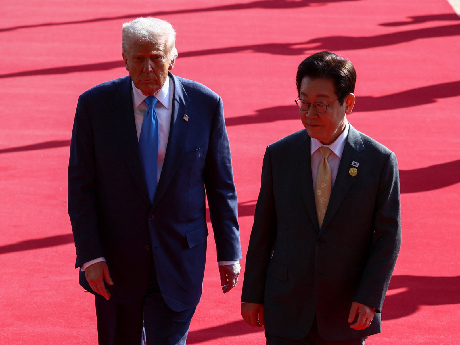 US President Donald Trump with South Korean President Lee Jae Myung on the sidelines of the Asia-Pacific Economic Cooperation leaders' summit in Gyeongju, South Korea on October 29, 2025 (Photo/Reuters) US President Donald Trump with South Korean President Lee Jae Myung on the sidelines of the Asia-Pacific Economic Cooperation leaders' summit in Gyeongju, South Korea on October 29, 2025 (Photo/Reuters)