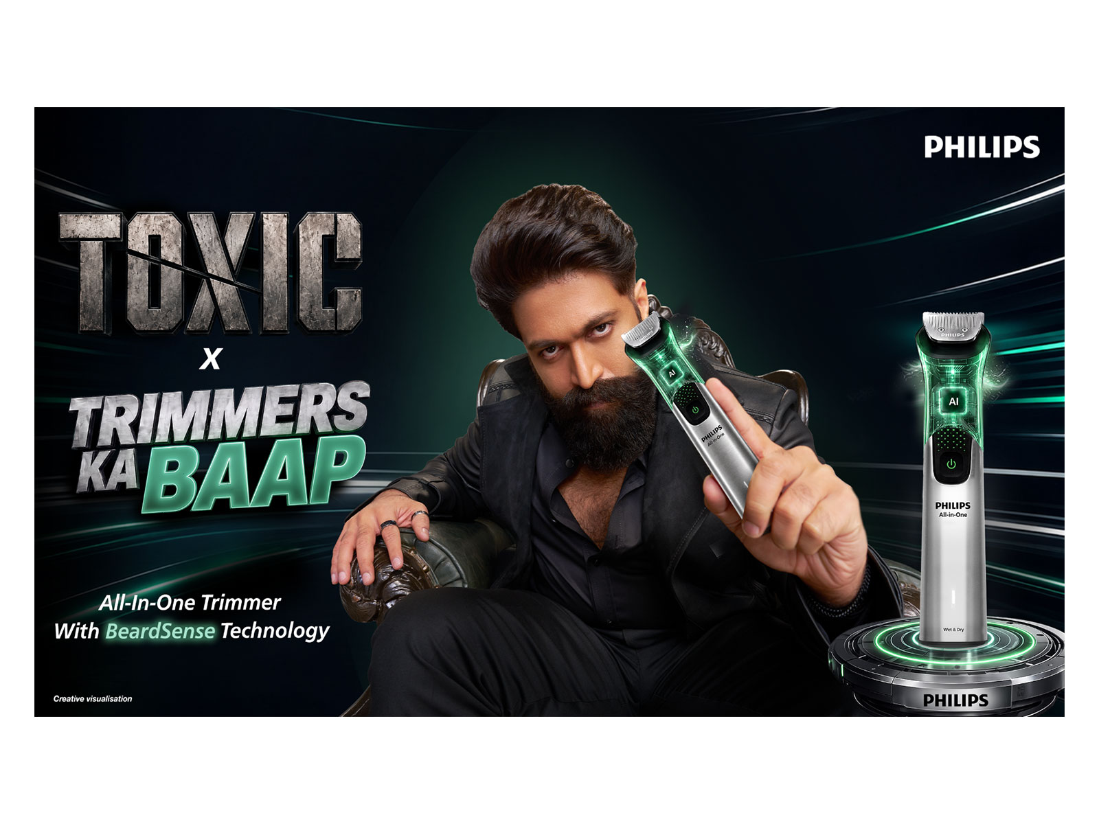 Philips India onboards Rocking Star Yash as the Brand Ambassador for its Men’s Grooming portfolio, as he fronts the new ‘Trimmers Ka Baap’ campaign