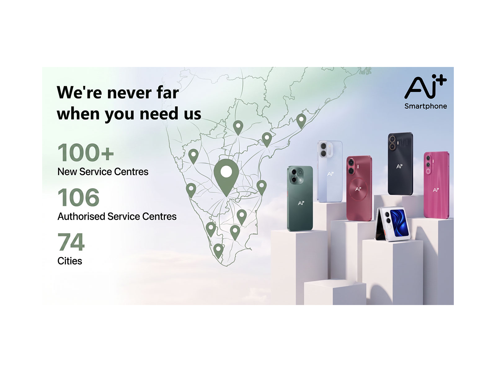 Ai+ Smartphone is planning to expand with 100+ New Service Centres in South India, Strengthens Regional Growth Footprint Ai+ Smartphone is planning to expand with 100+ New Service Centres in South India, Strengthens Regional Growth Footprint