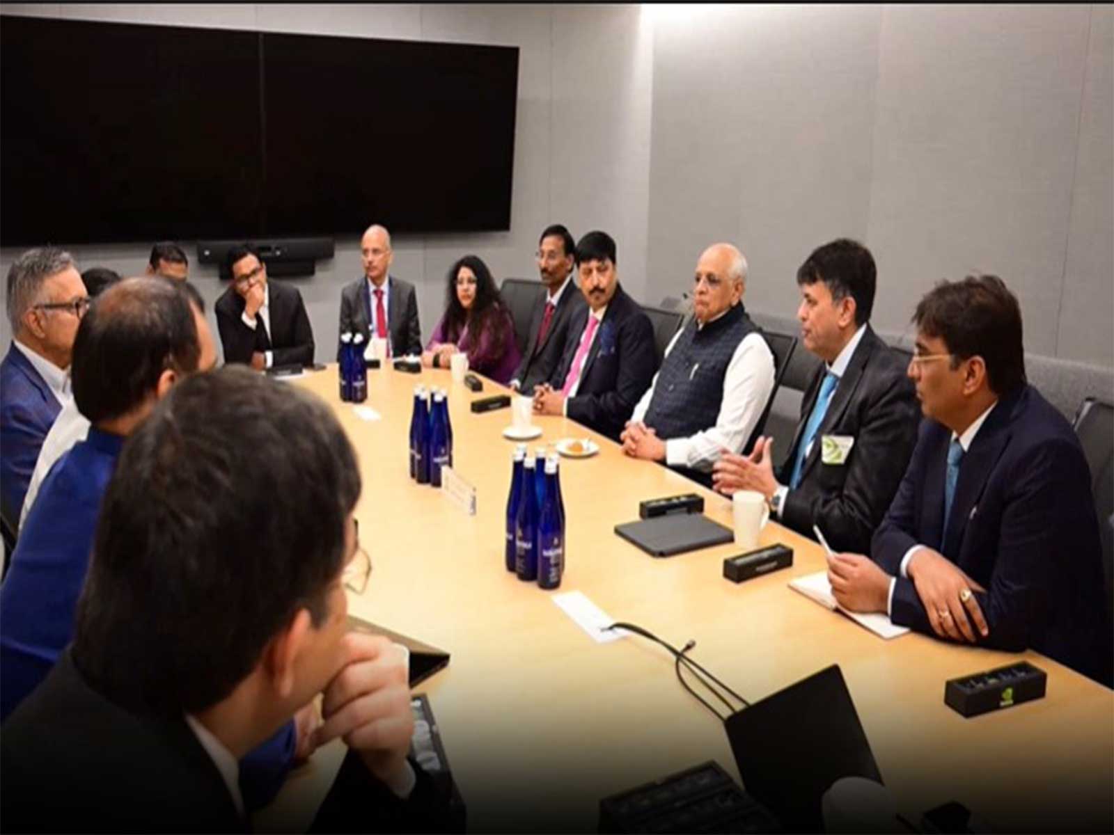Gujarat CM Bhupendra Patel in a meeting with Tech firms leaders in San Francisco (Photo/Gujarat CMO) Gujarat CM Bhupendra Patel in a meeting with Tech firms leaders in San Francisco (Photo/Gujarat CMO)