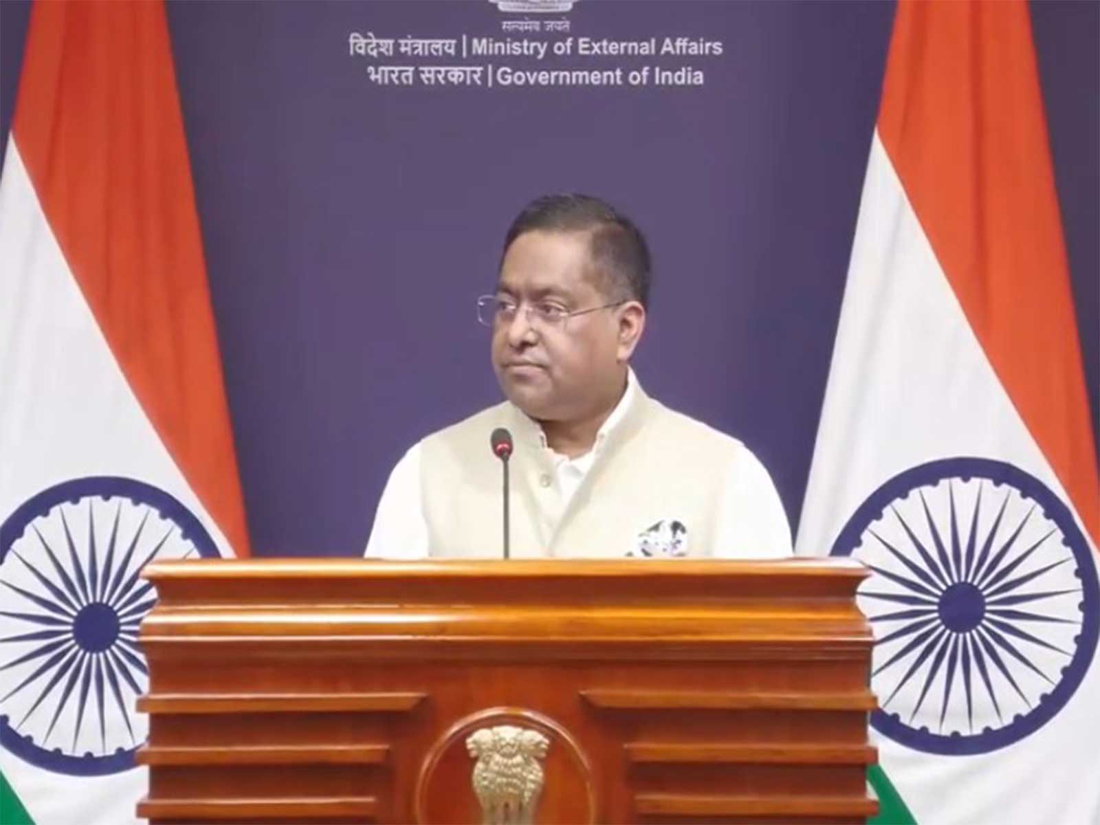 MEA spokesperson Randhir Jaiswal (Photo/ANI) MEA spokesperson Randhir Jaiswal (Photo/ANI)