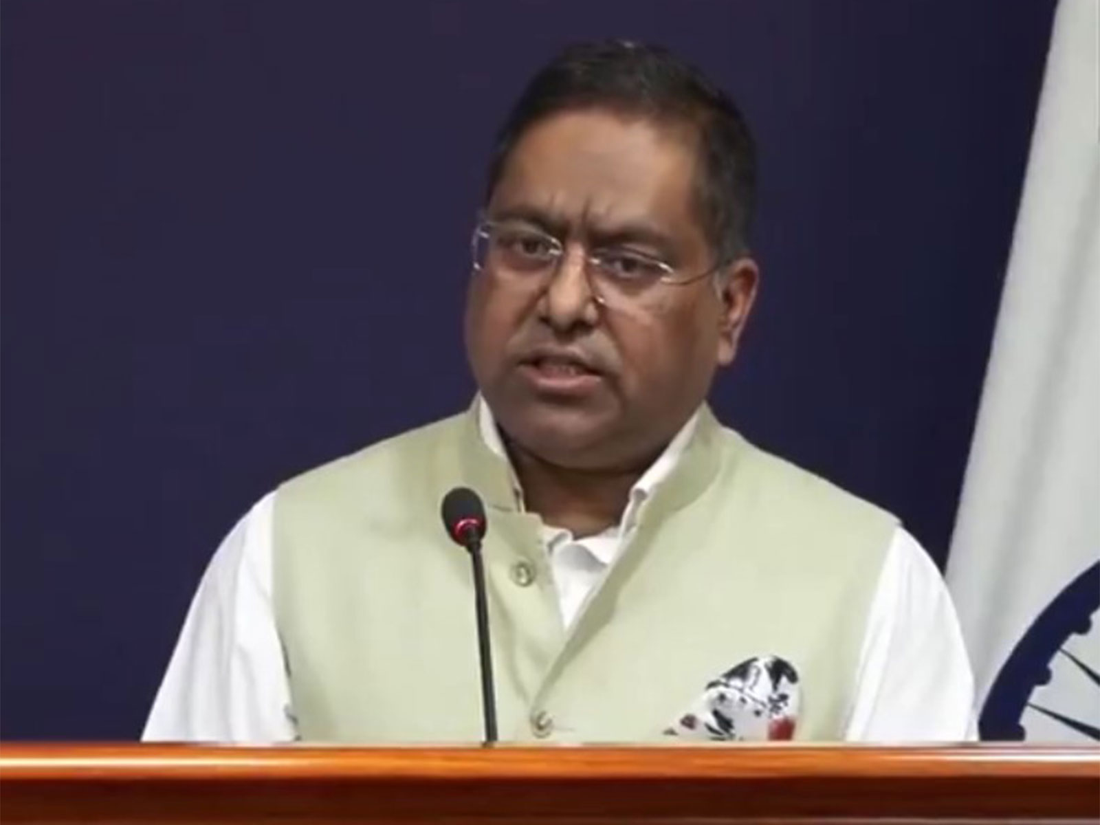  Ministry of External Affairs spokesperson Randhir Jaiswal (Photo/ANI)
