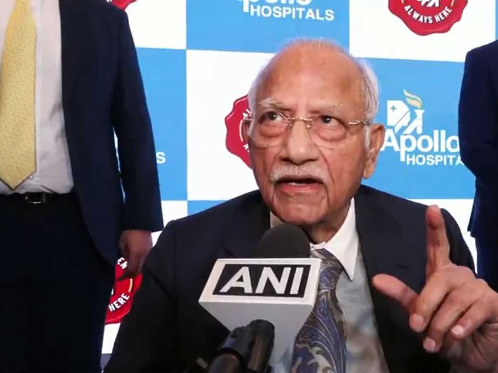 Founder and Chairman of Apollo Hospitals Group, Prathap C Reddy (Photo/ANI) Founder and Chairman of Apollo Hospitals Group, Prathap C Reddy (Photo/ANI)