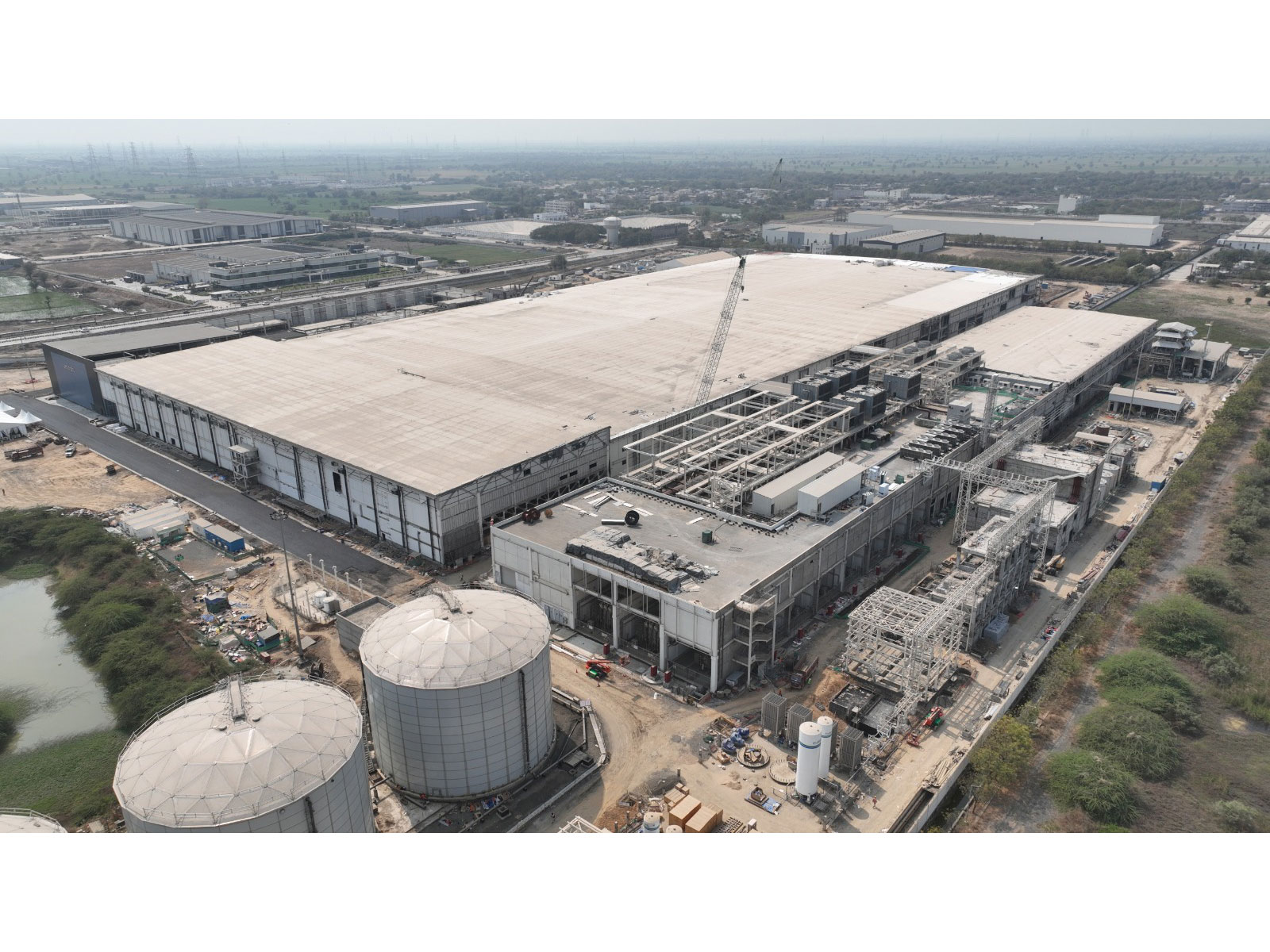 Micron Semiconductor facility (Photo/Gujarat CMO)