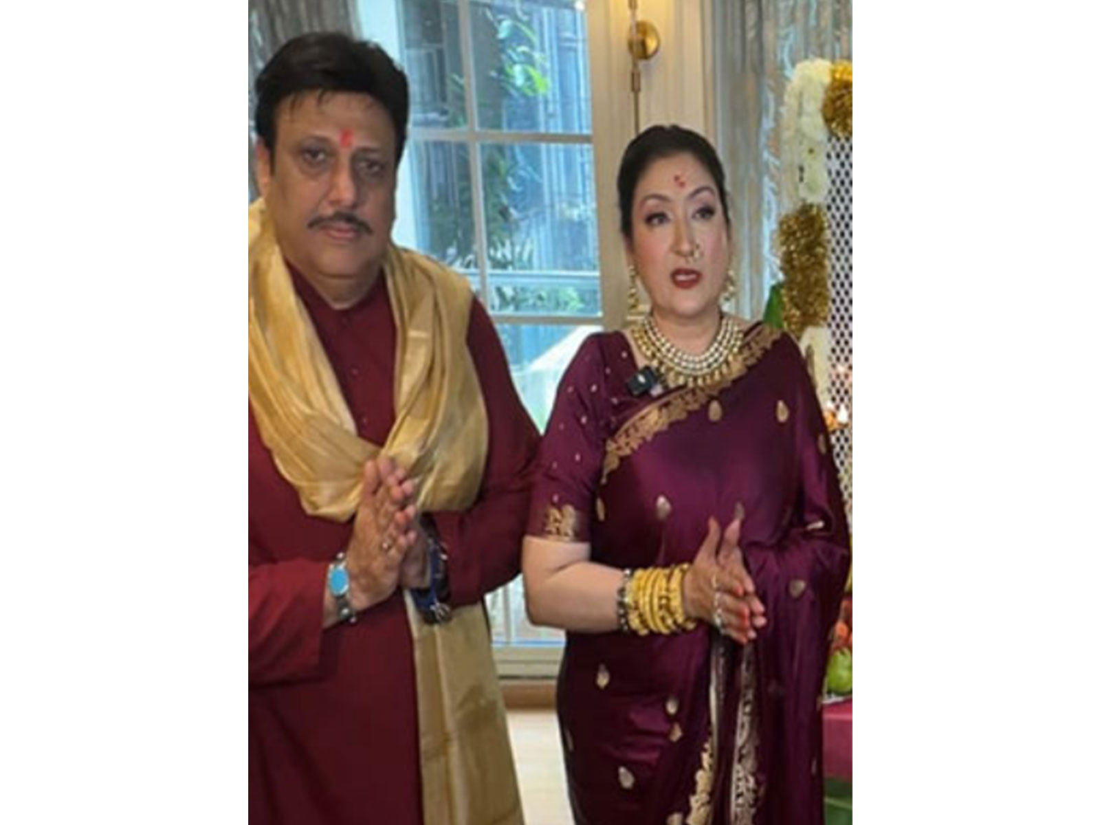 Govinda and Sunita (File image/ source: ANI) Govinda and Sunita (File image/ source: ANI)