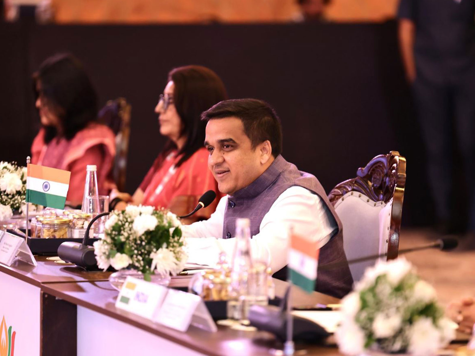 Gujarat Deputy Chief Minister Harsh Sanghavi at the summit (Photo:X/ANI)