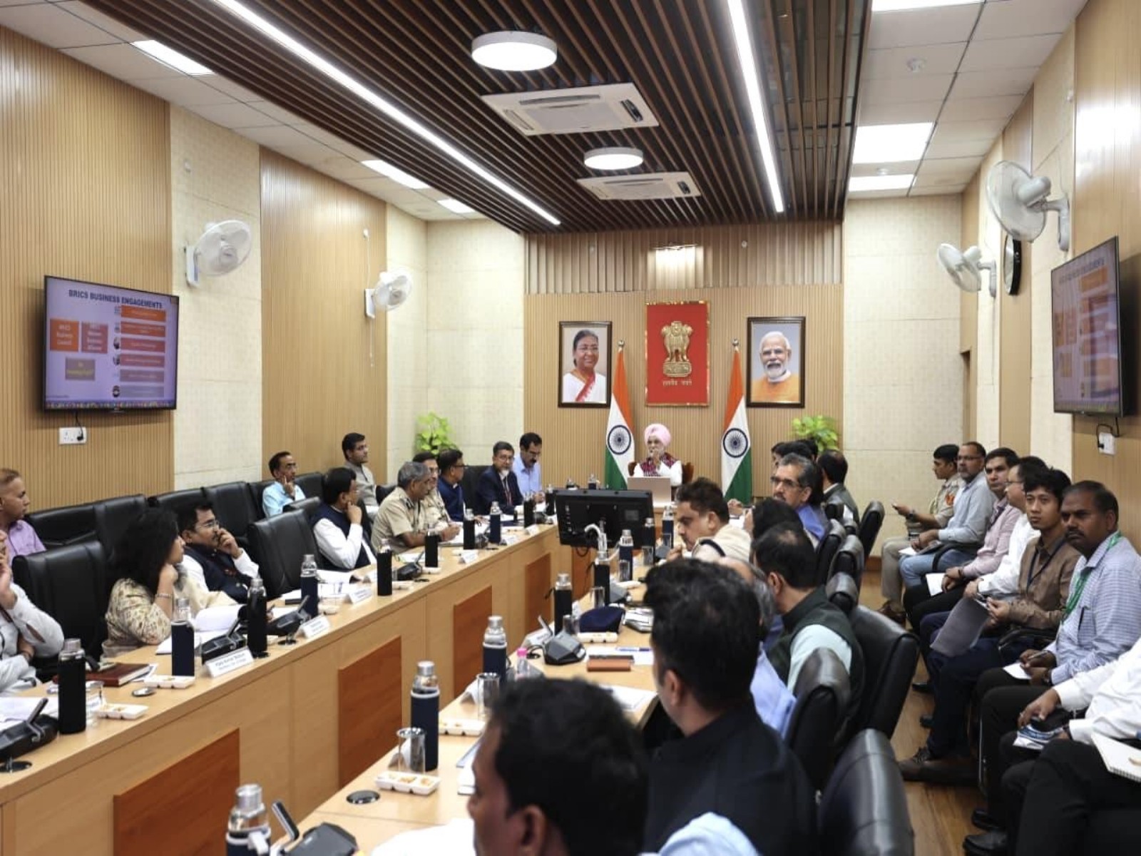 Delhi LG reviews preparations for BRICS Summit 2026 (Photo/@LtGovDelhi) Delhi LG reviews preparations for BRICS Summit 2026 (Photo/@LtGovDelhi)