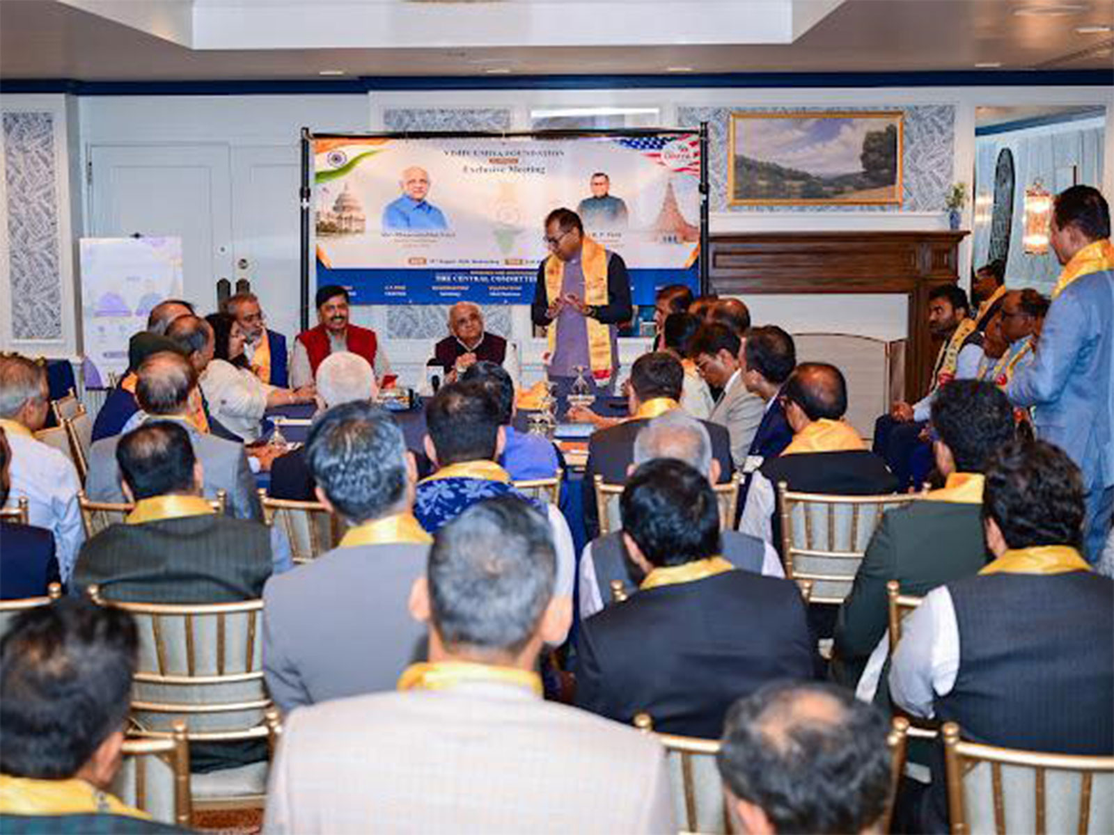 Gujarat CM Bhupendra Patel interacts with Gujarati community (Photo/GujaratCMO) Gujarat CM Bhupendra Patel interacts with Gujarati community (Photo/GujaratCMO)