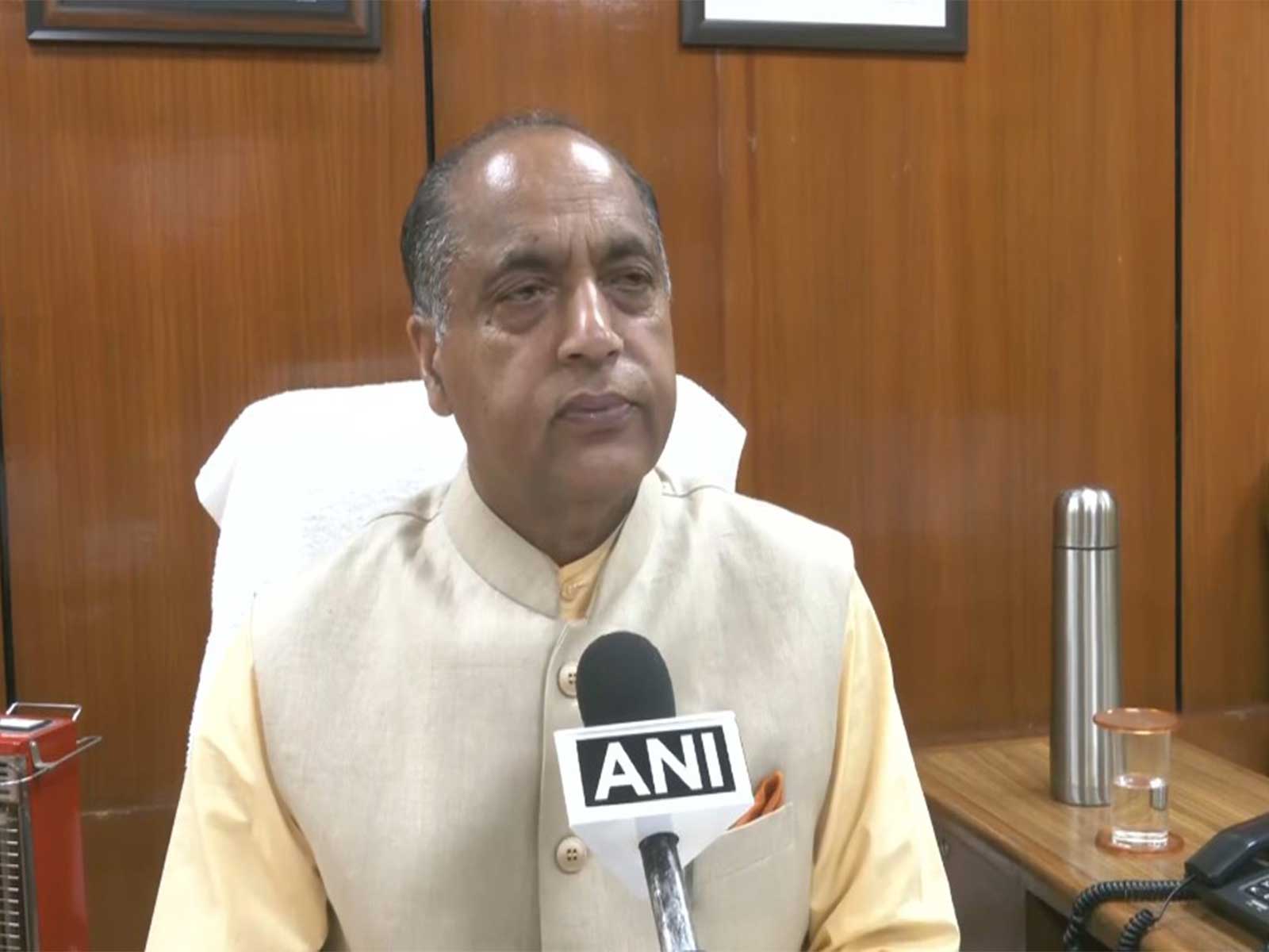 Leader of Opposition in Himachal Pradesh Legislative Assembly Jai Ram Thakur (Photo/ANI) Leader of Opposition in Himachal Pradesh Legislative Assembly Jai Ram Thakur (Photo/ANI)