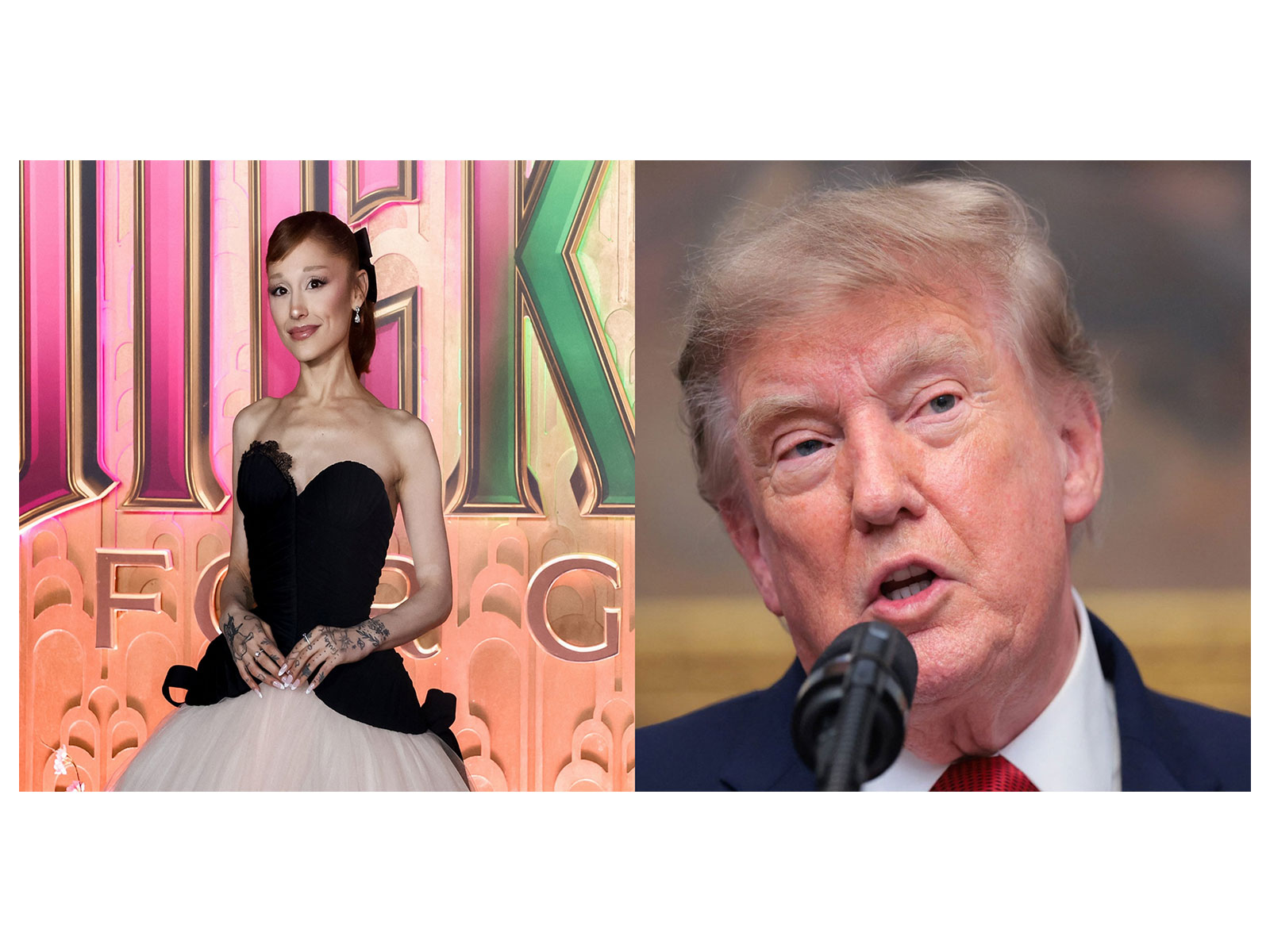 Ariana Grande, US President Donald Trump (Photo/Reuters) Ariana Grande, US President Donald Trump (Photo/Reuters)