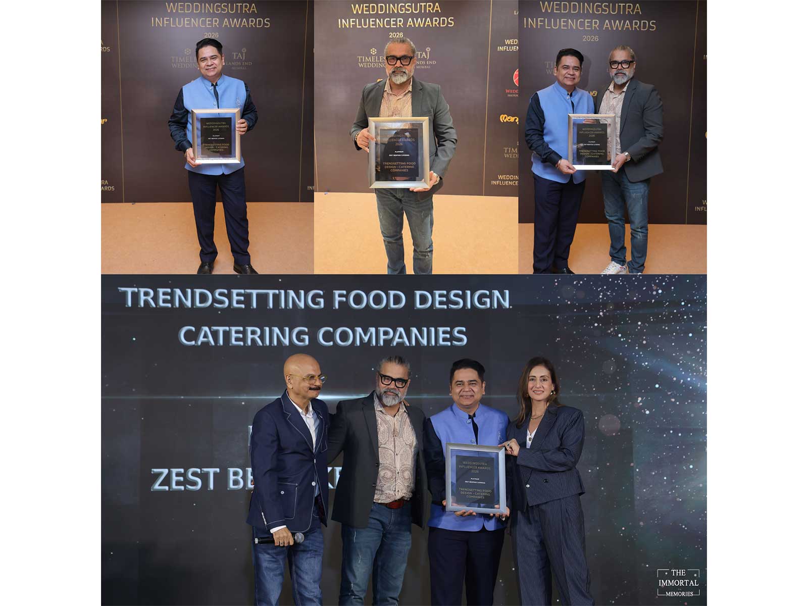 Zest Bespoke Catering wins Platinum for Trendsetting Food Design at the WeddingSutra Influencer Awards 2026 Zest Bespoke Catering wins Platinum for Trendsetting Food Design at the WeddingSutra Influencer Awards 2026