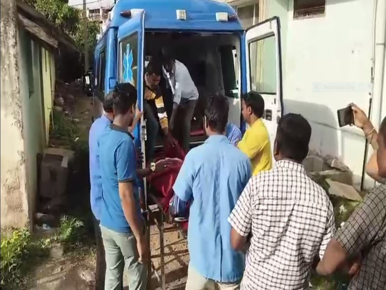 Three nursing students killed after a bus carrying students overturned (Photo/ANI) Three nursing students killed after a bus carrying students overturned (Photo/ANI)