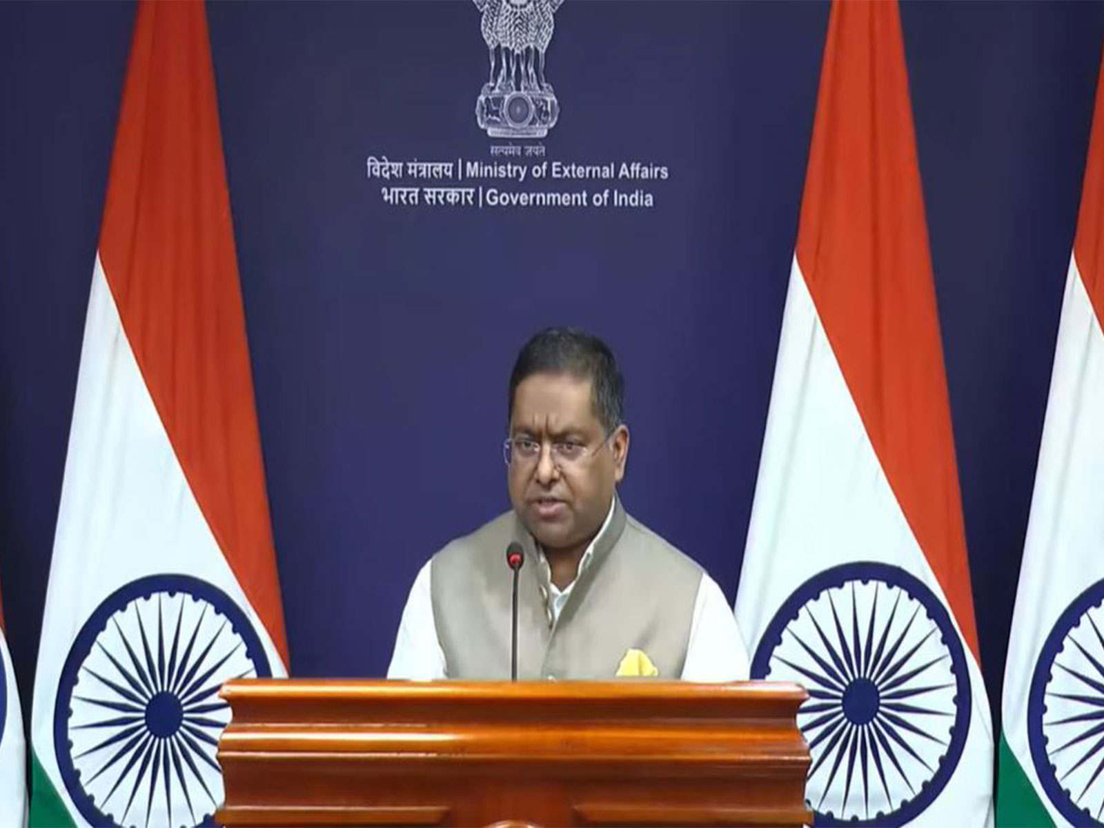 MEA offical spokesperson Randhir Jaiswal (Photo/Youtube@Ministry of External Affairs) MEA offical spokesperson Randhir Jaiswal (Photo/Youtube@Ministry of External Affairs)
