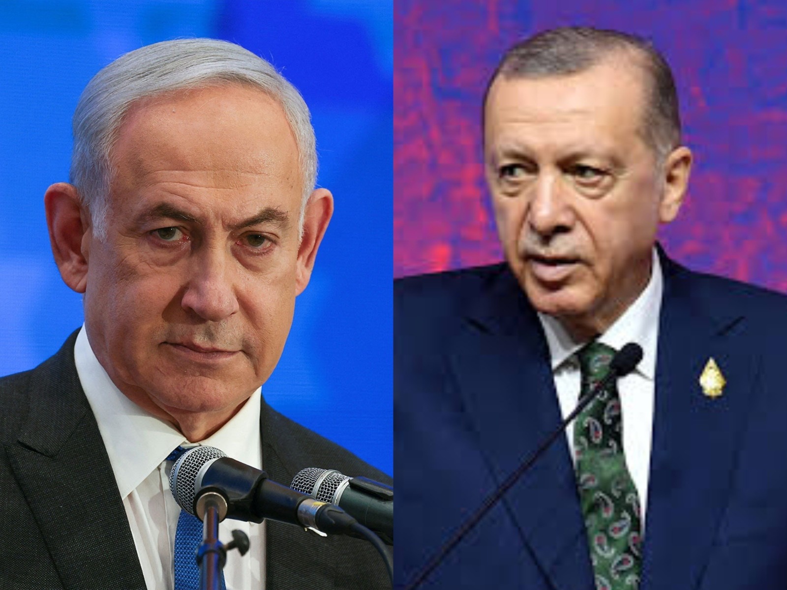 Israeli Prime Minister Benjamin Netanyahu and Turkish President Recep Tayyip Erdoğan (Photos/Reuters)