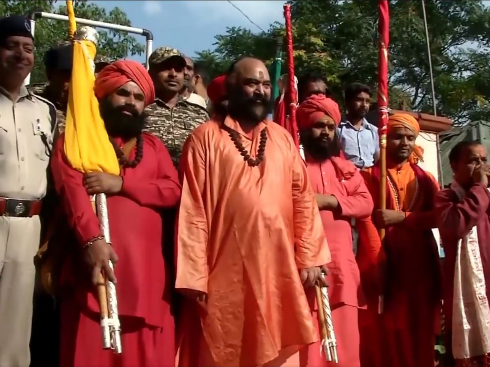 Chhari Mubarak, Lord Shiva’s sacred mace, leaves Srinagar Akhara (Photo/ANI)