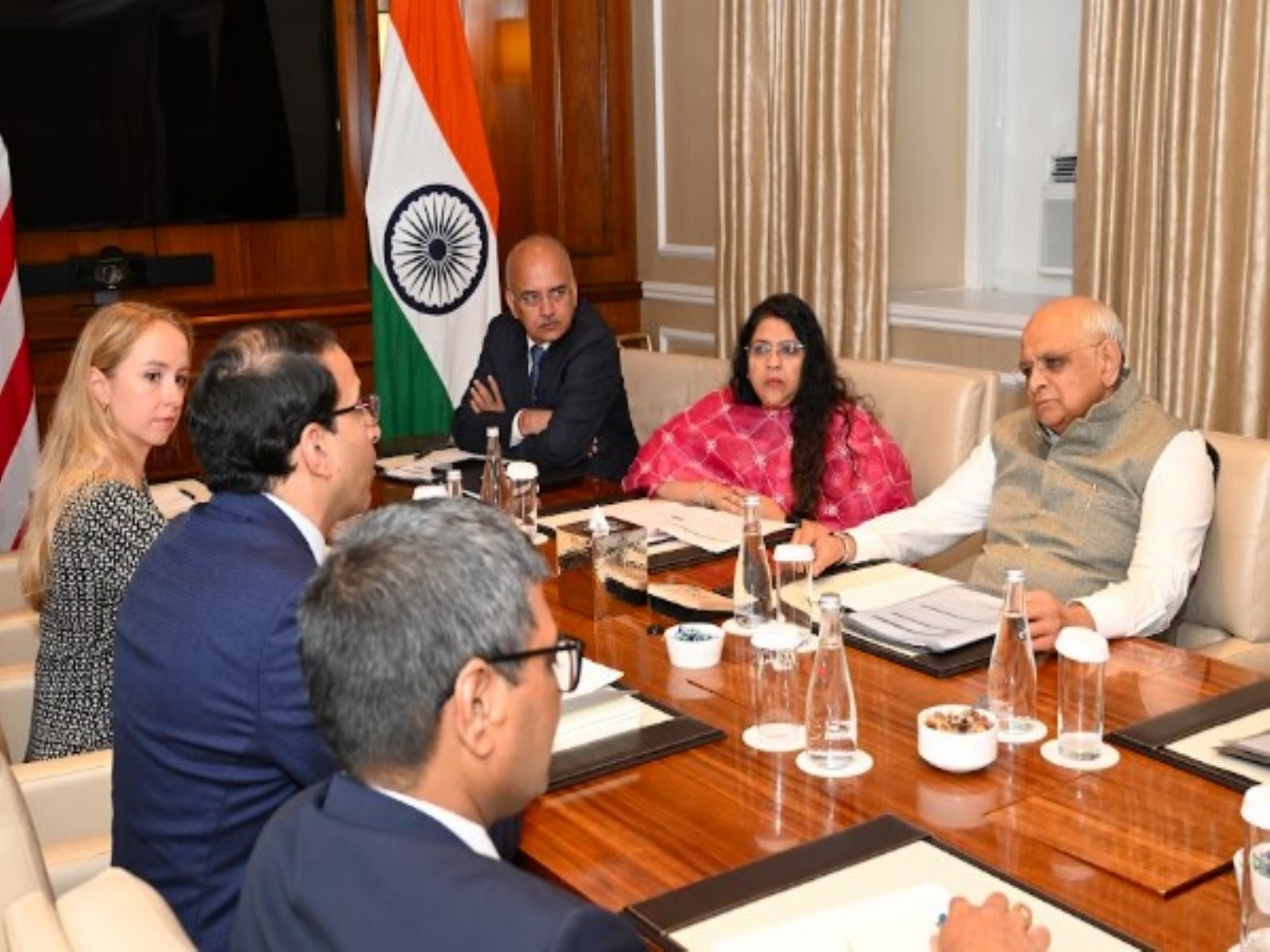 Gujarat Chief Ministerย Bhupendra Patel held meeting with leaders in New York (Photo/CMO) Gujarat Chief Ministerย Bhupendra Patel held meeting with leaders in New York (Photo/CMO)