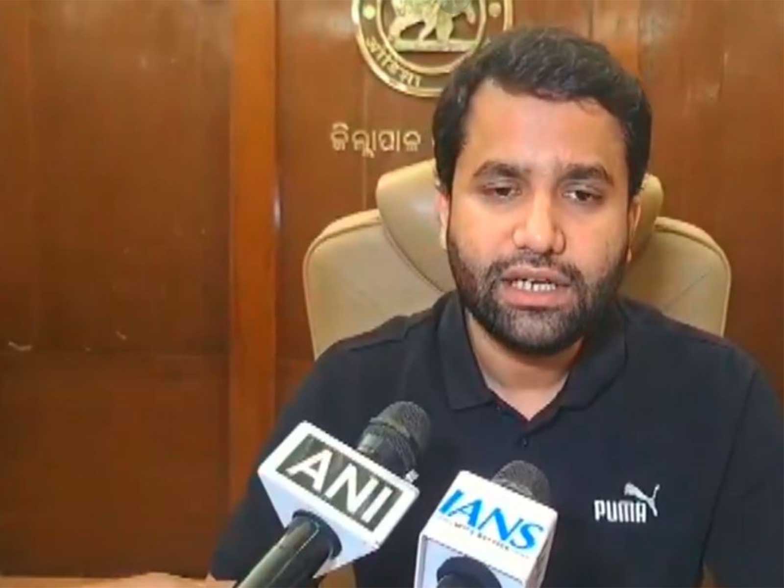 Angul District Magistrate M Abdaal Akhtar (Photo/ANI)