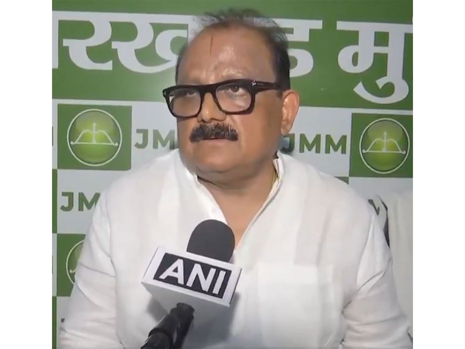 Jharkhand Mukti Morcha (JMM) lkeader Mithilesh Kumar (Photo/ANI)