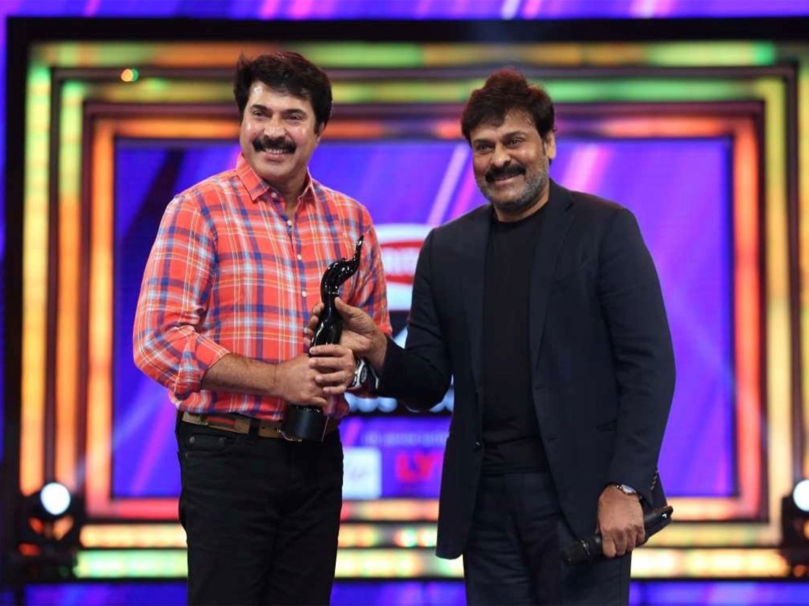 Mammootty with Chiranjeevi (Image source: X/@mammukka)