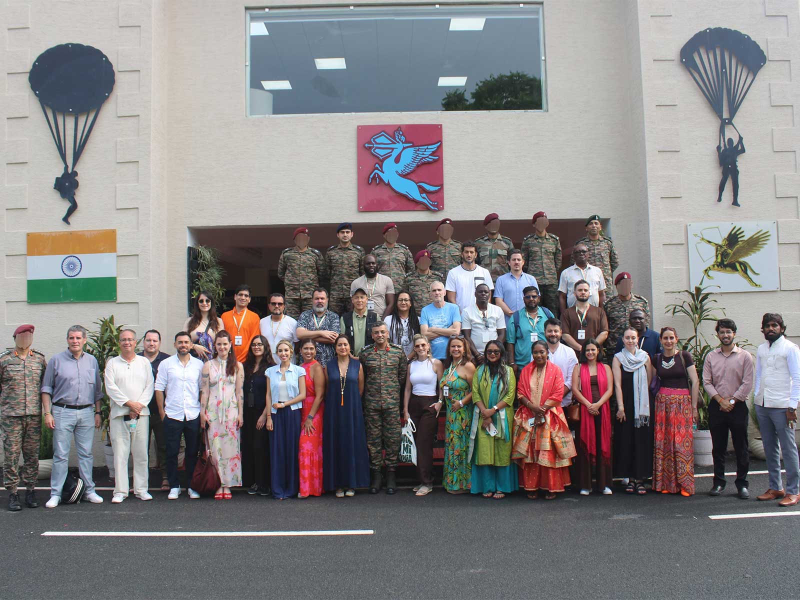 A foreign media delegation comprising 38 journalists from 11 countries visited the Shatrujeet Brigade of the Indian Army to witness its HADR capabilities (Photo: x/@adgpi) A foreign media delegation comprising 38 journalists from 11 countries visited the Shatrujeet Brigade of the Indian Army to witness its HADR capabilities (Photo: x/@adgpi)