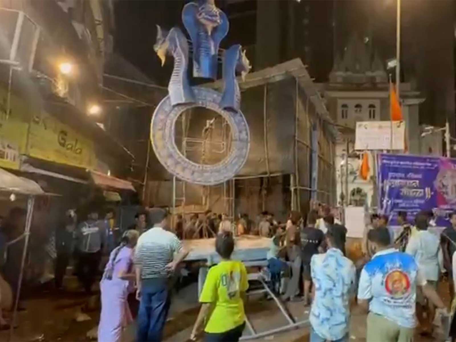 Place where the idol fall (Photo/ANI)