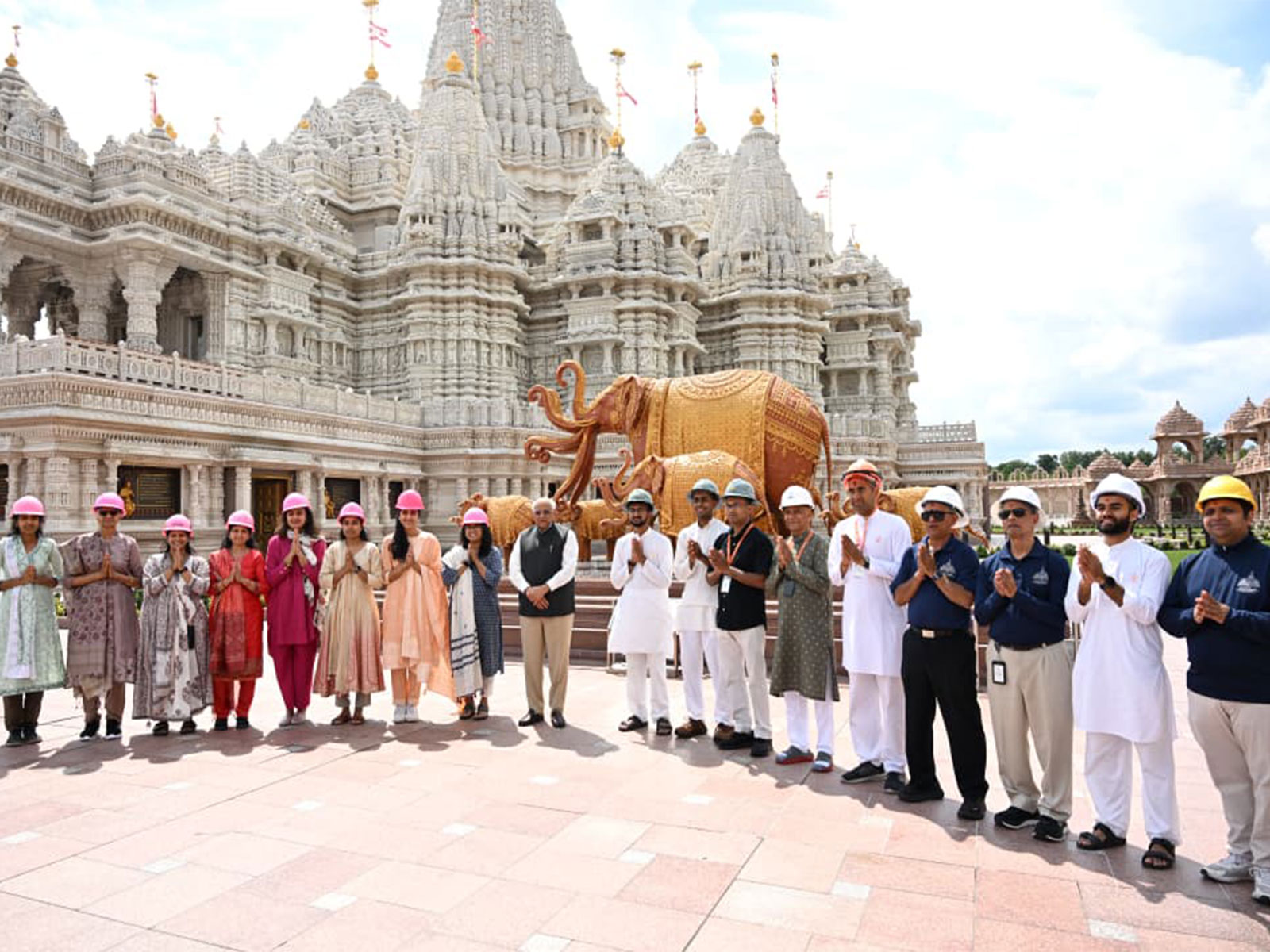 Gujarat CM Bhupendra Patel visits BAPS Akshardham temple in New Jersey (Photo/Gujarat CMO) Gujarat CM Bhupendra Patel visits BAPS Akshardham temple in New Jersey (Photo/Gujarat CMO)