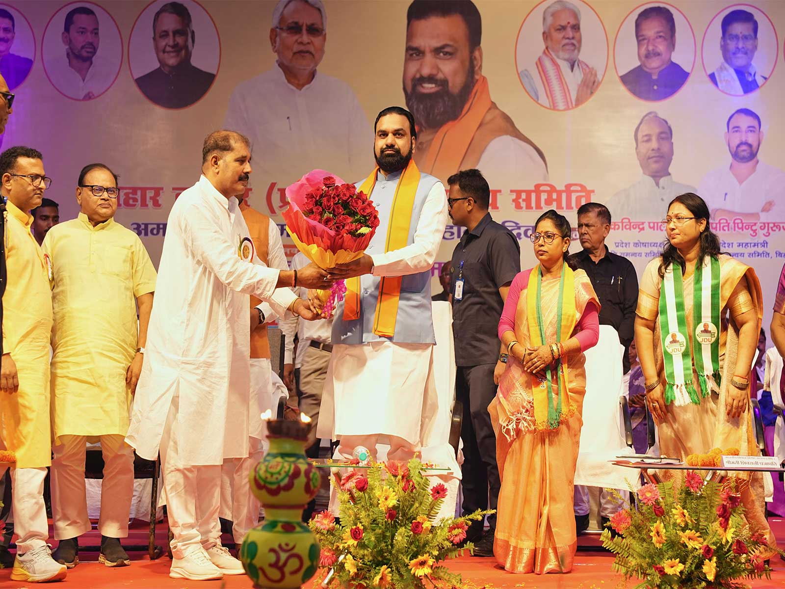 Bihar Chief Minister Samrat Chaudhary the Bihar Kumhar (Prajapati) Coordination Committee at the Sri Krishna Memorial Hall (Photo/BiharCMO) Bihar Chief Minister Samrat Chaudhary the Bihar Kumhar (Prajapati) Coordination Committee at the Sri Krishna Memorial Hall (Photo/BiharCMO)