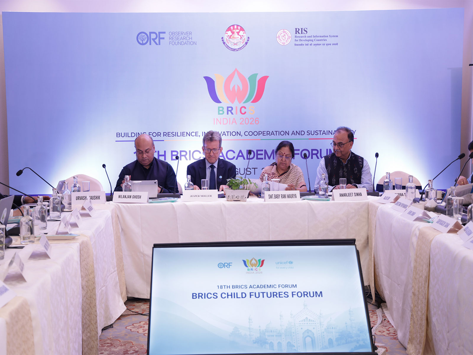 Delegates at the 18th BRICS Academic Forum in Lucknow gathered to advocate for a child-centred human capital agenda across member nations. (Image Source: BRICS Child Futures Forum) Delegates at the 18th BRICS Academic Forum in Lucknow gathered to advocate for a child-centred human capital agenda across member nations. (Image Source: BRICS Child Futures Forum)