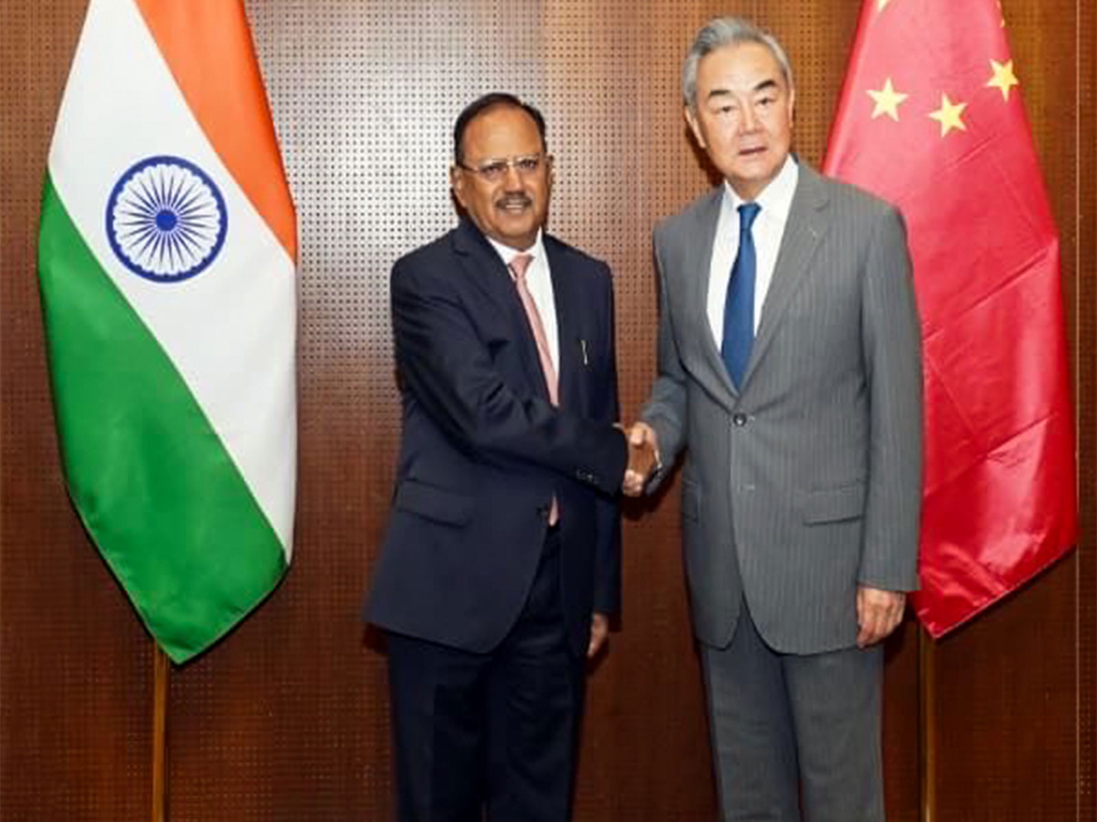Chinese FM Wang Yi with National Security Advisor Ajit Doval (File Photo/ANI)