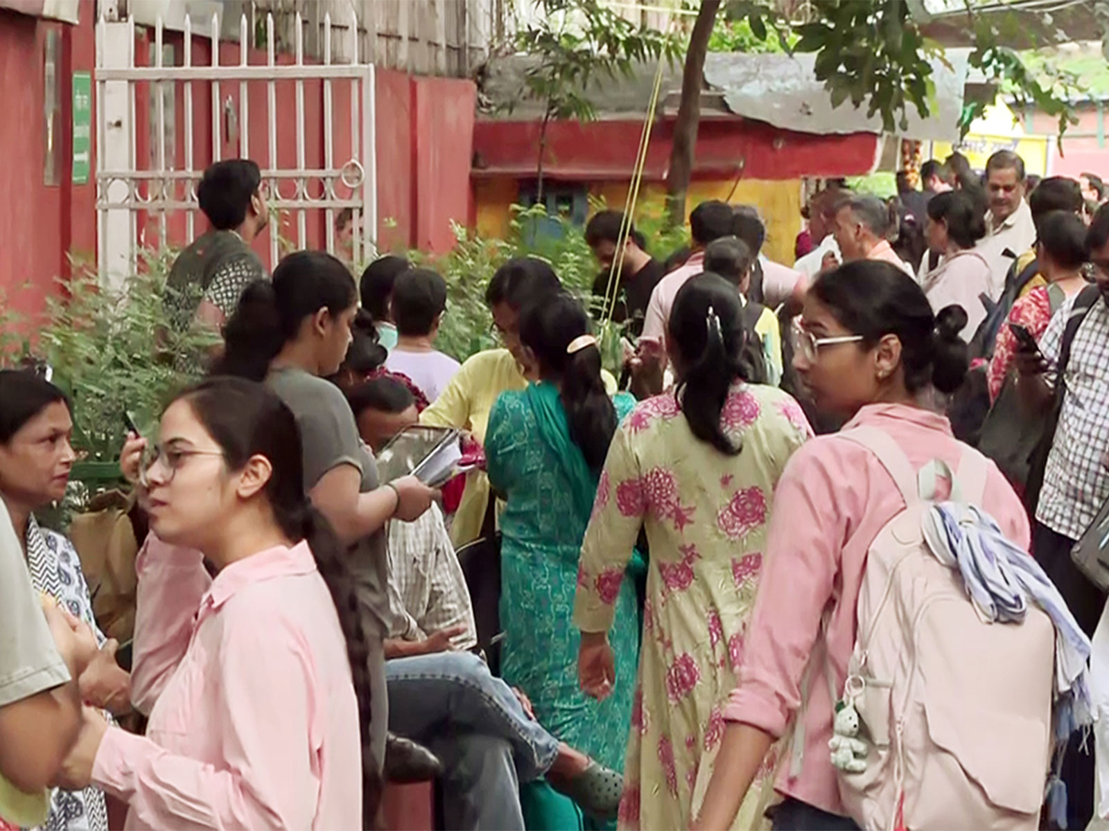 Aspirants at an examination centre as they appear for the UPSC Civil Services (Main) Examination 2026 in Delhi. (Photo/ANI) Aspirants at an examination centre as they appear for the UPSC Civil Services (Main) Examination 2026 in Delhi. (Photo/ANI)