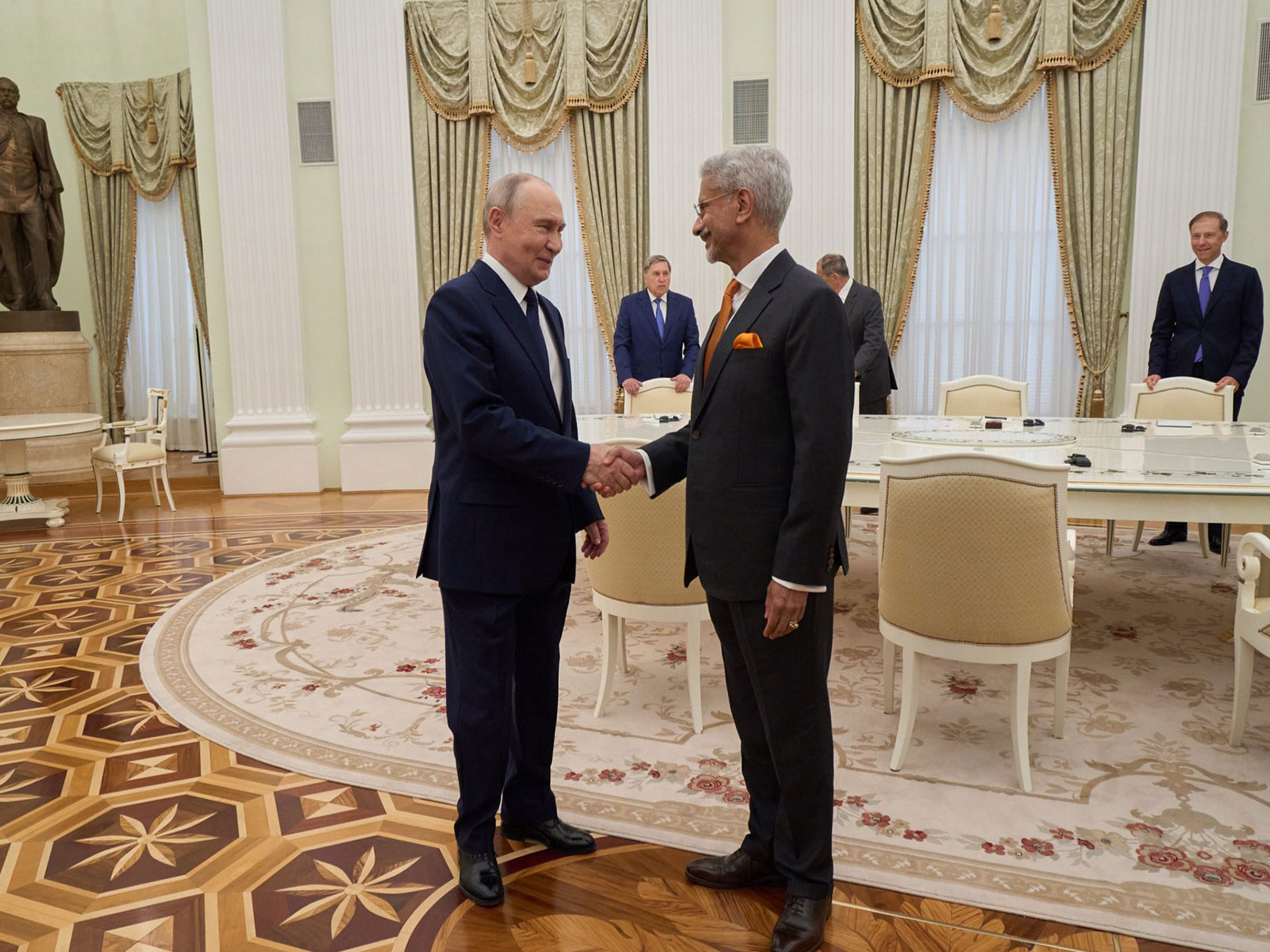 External Affairs Minister S Jaishankar with Russian President Vladimir Putin (Photo/X@DrSJaishankar) External Affairs Minister S Jaishankar with Russian President Vladimir Putin (Photo/X@DrSJaishankar)