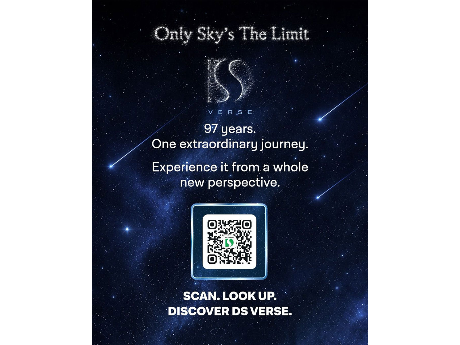DS Group Marks 97th Founders' Day with 'DS-Verse', Telling its Story in the Sky DS Group Marks 97th Founders' Day with 'DS-Verse', Telling its Story in the Sky