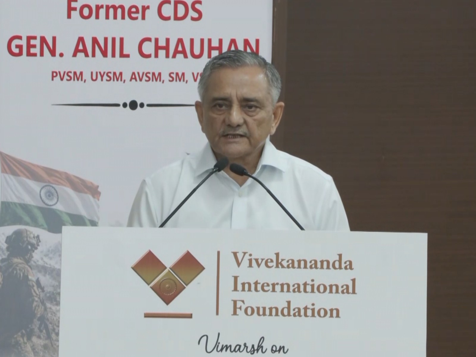 Former CDS Anil Chauhan (Photo/ANI)