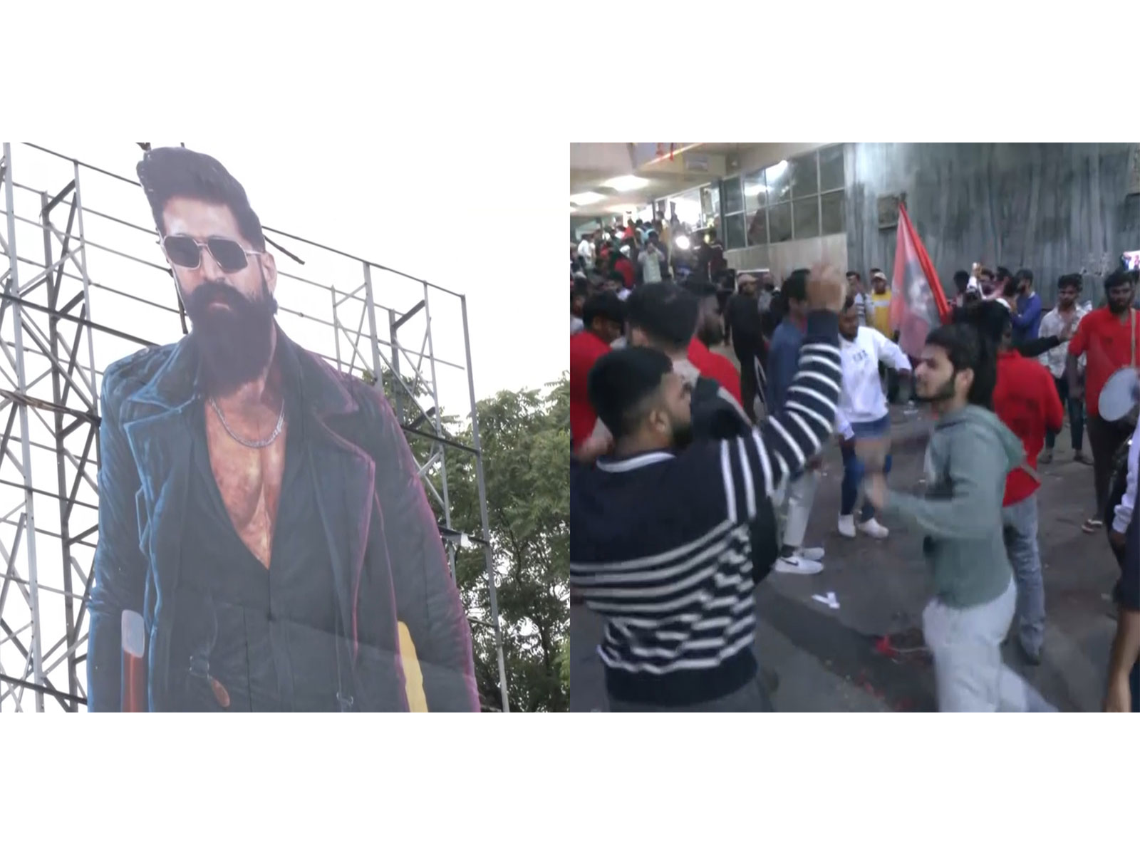 Yash fans celebrate the release of ‘Toxic’ (Photo/ANI) 